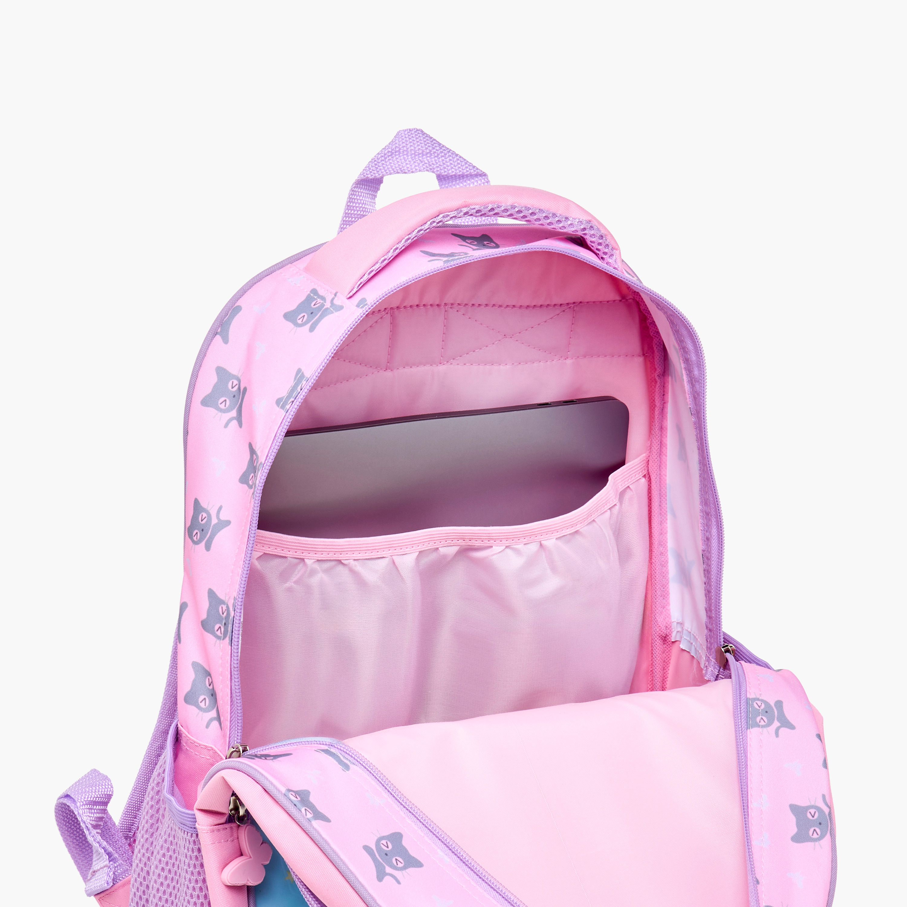 Juniors 3-Piece Cat Print Backpack Set - 16 inches-school-bagsandbackpacks-backpacks-image-10