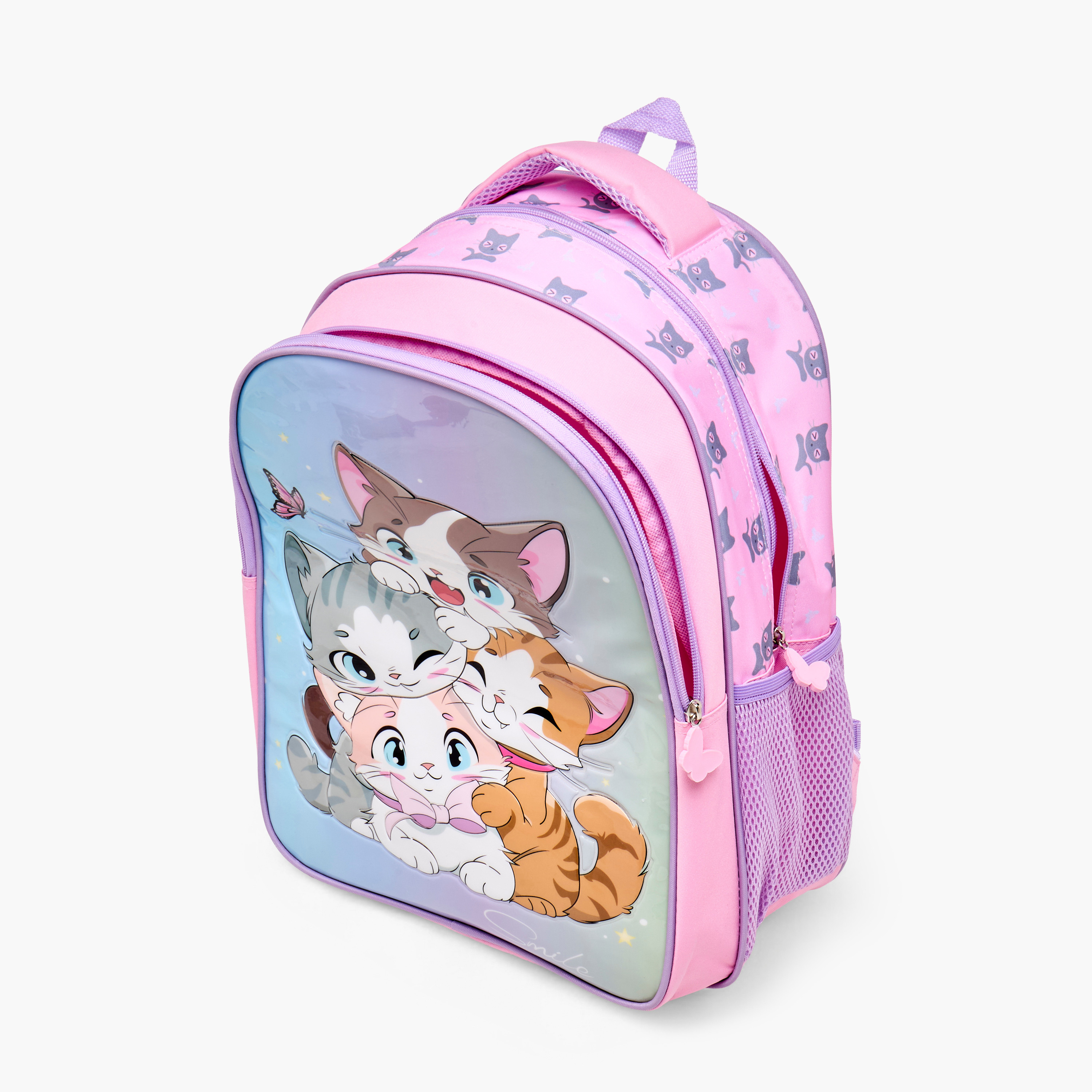 Juniors 3-Piece Cat Print Backpack Set - 16 inches-school-bagsandbackpacks-backpacks-image-9