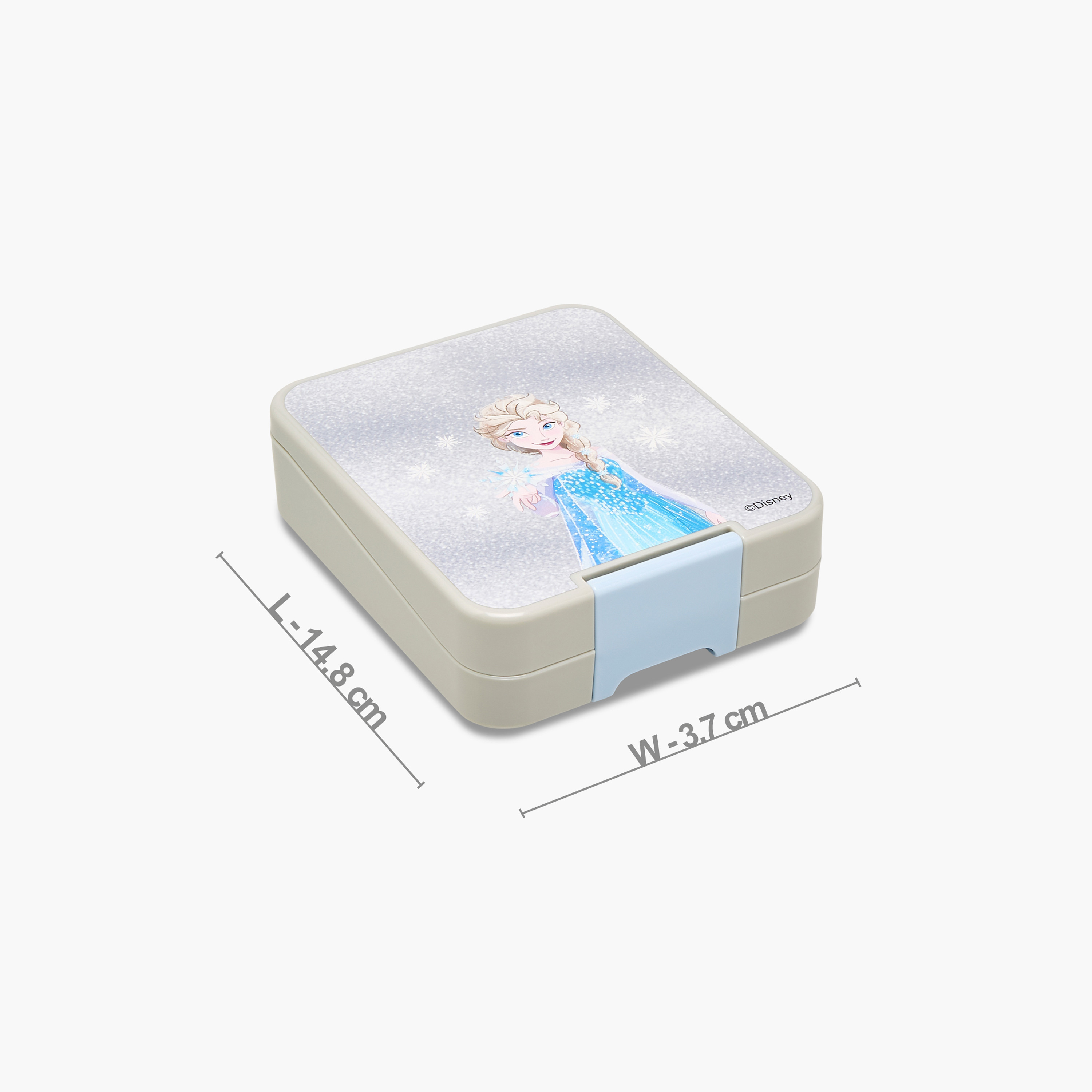 Disney Frozen Print Lunch Box with Clip Lock Closure-school-lunchessentials-lunchboxes-image-2
