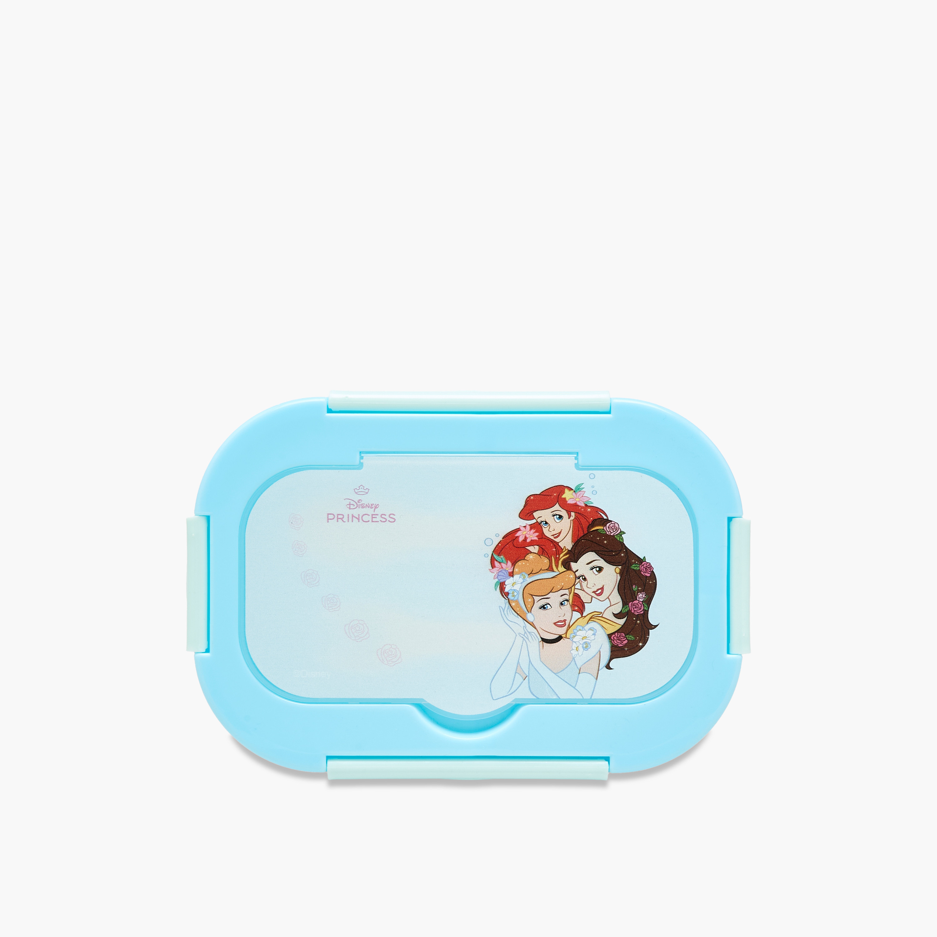 Disney Princess Print Lunch Box with Clip Lock Closure-school-lunchessentials-lunchboxes-image-3