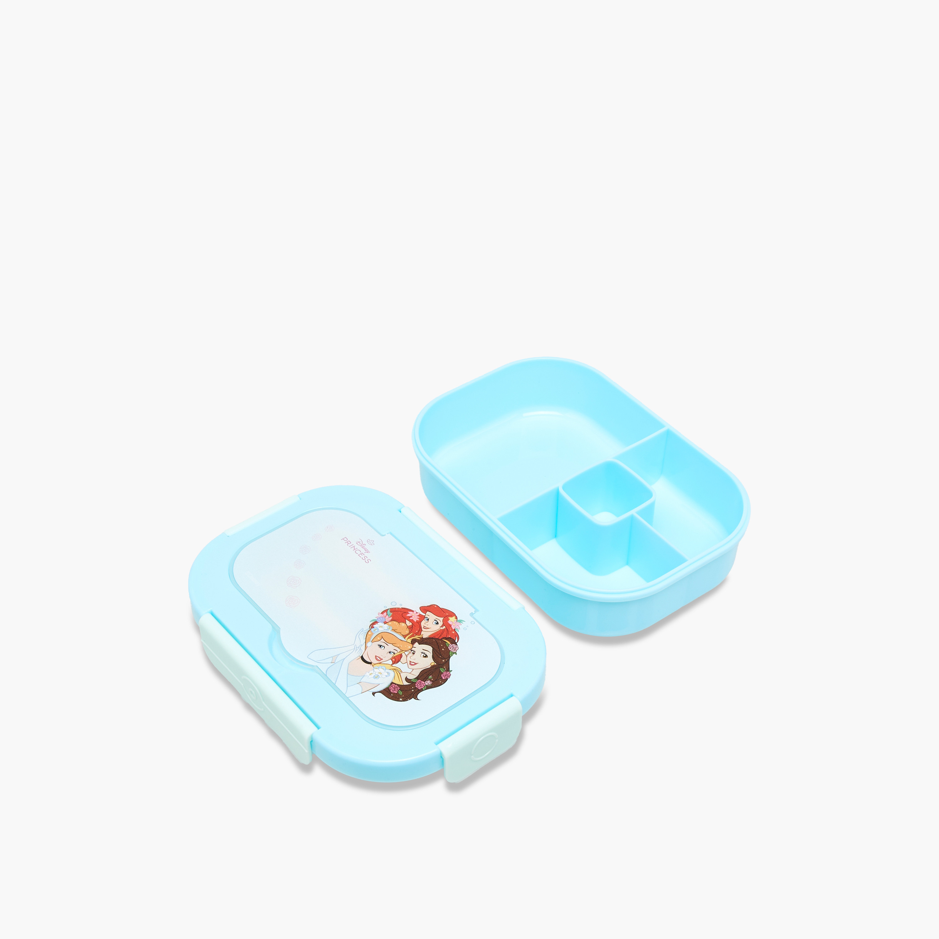 Disney Princess Print Lunch Box with Clip Lock Closure-school-lunchessentials-lunchboxes-image-5