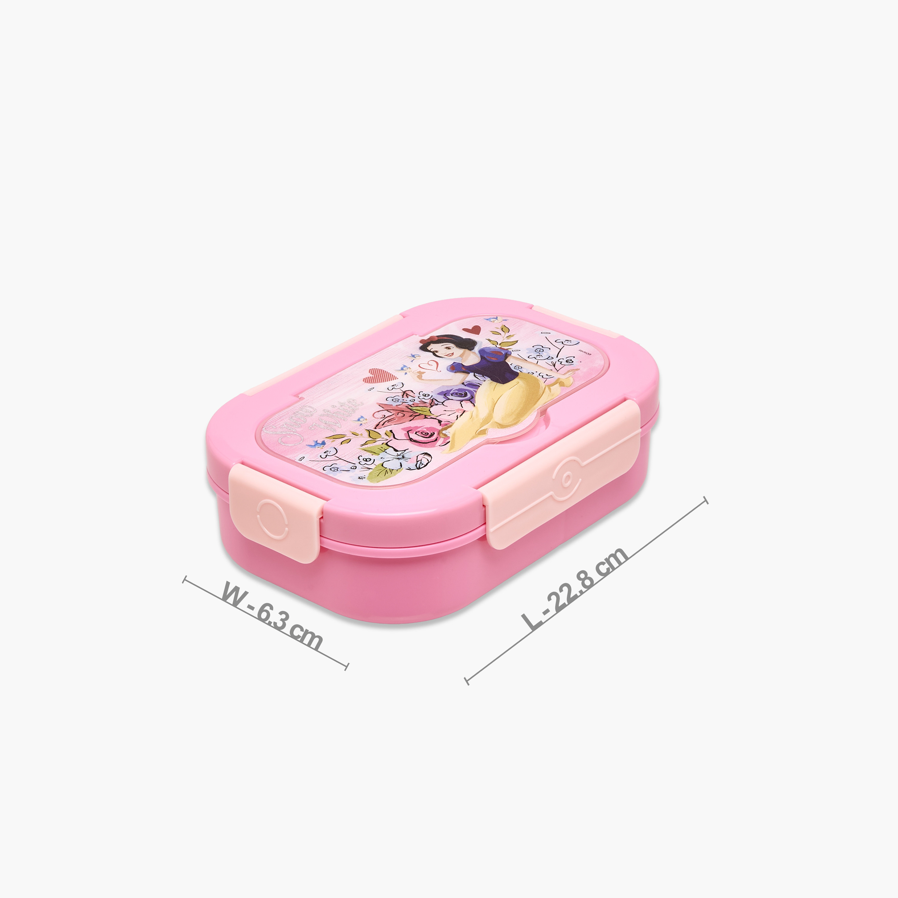 صندوق غداء بطبعات الأميرات بغطاء بقفل بمشبك من ديزني-school-lunchessentials-lunchboxes-image-2