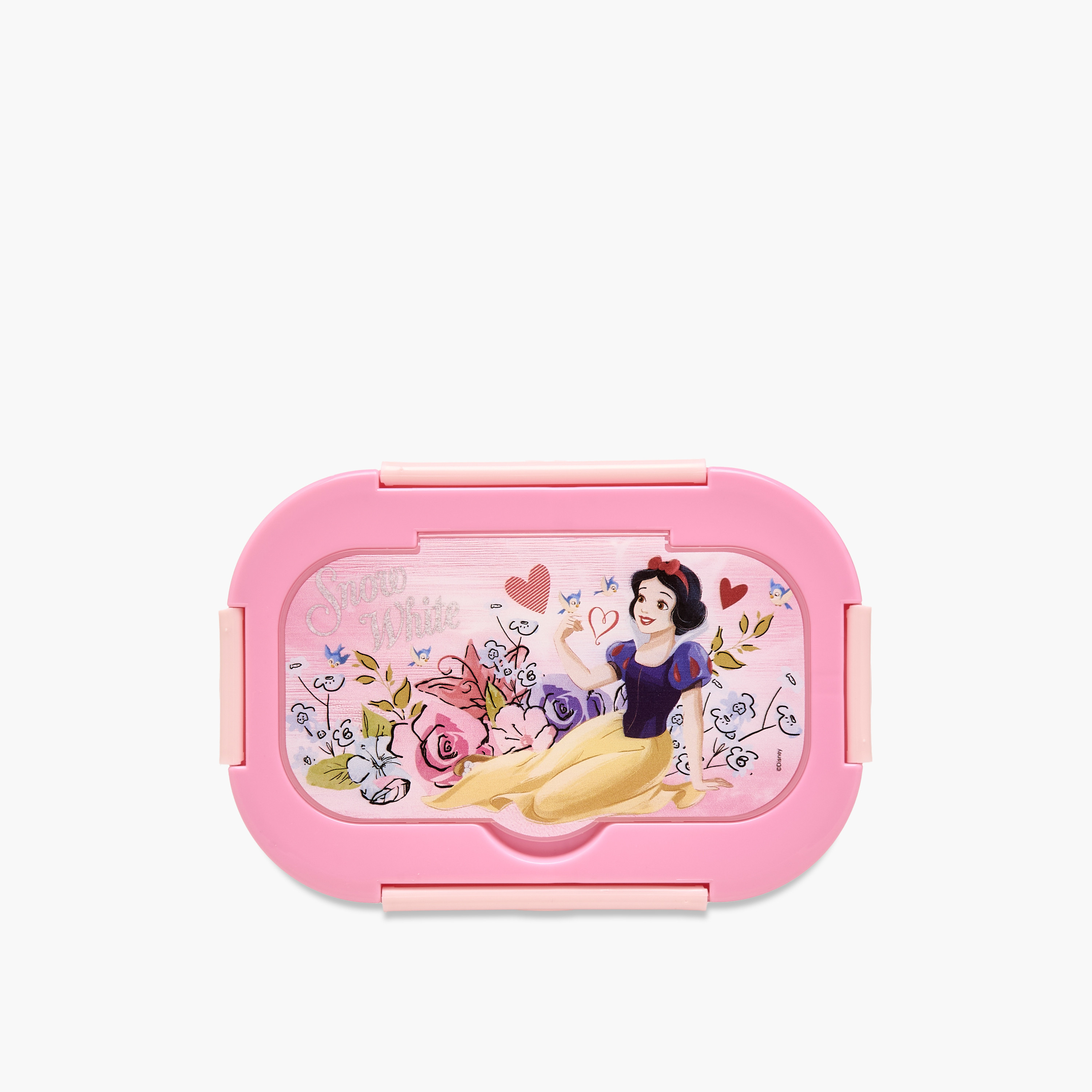صندوق غداء بطبعات الأميرات بغطاء بقفل بمشبك من ديزني-school-lunchessentials-lunchboxes-image-3
