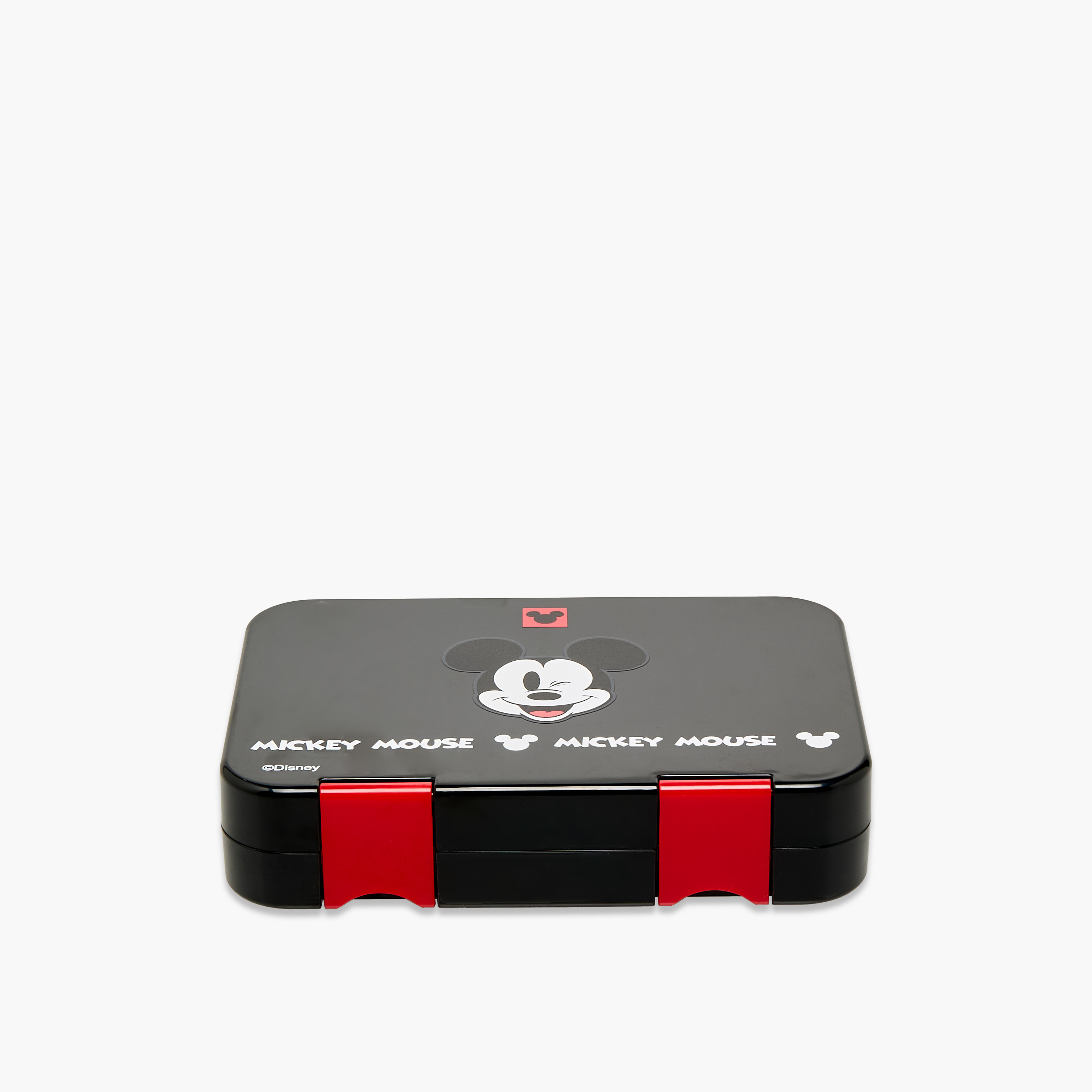 Disney Mickey Mouse Print Lunch Box with Clip Lock Closure-school-lunchessentials-lunchboxes-image-1