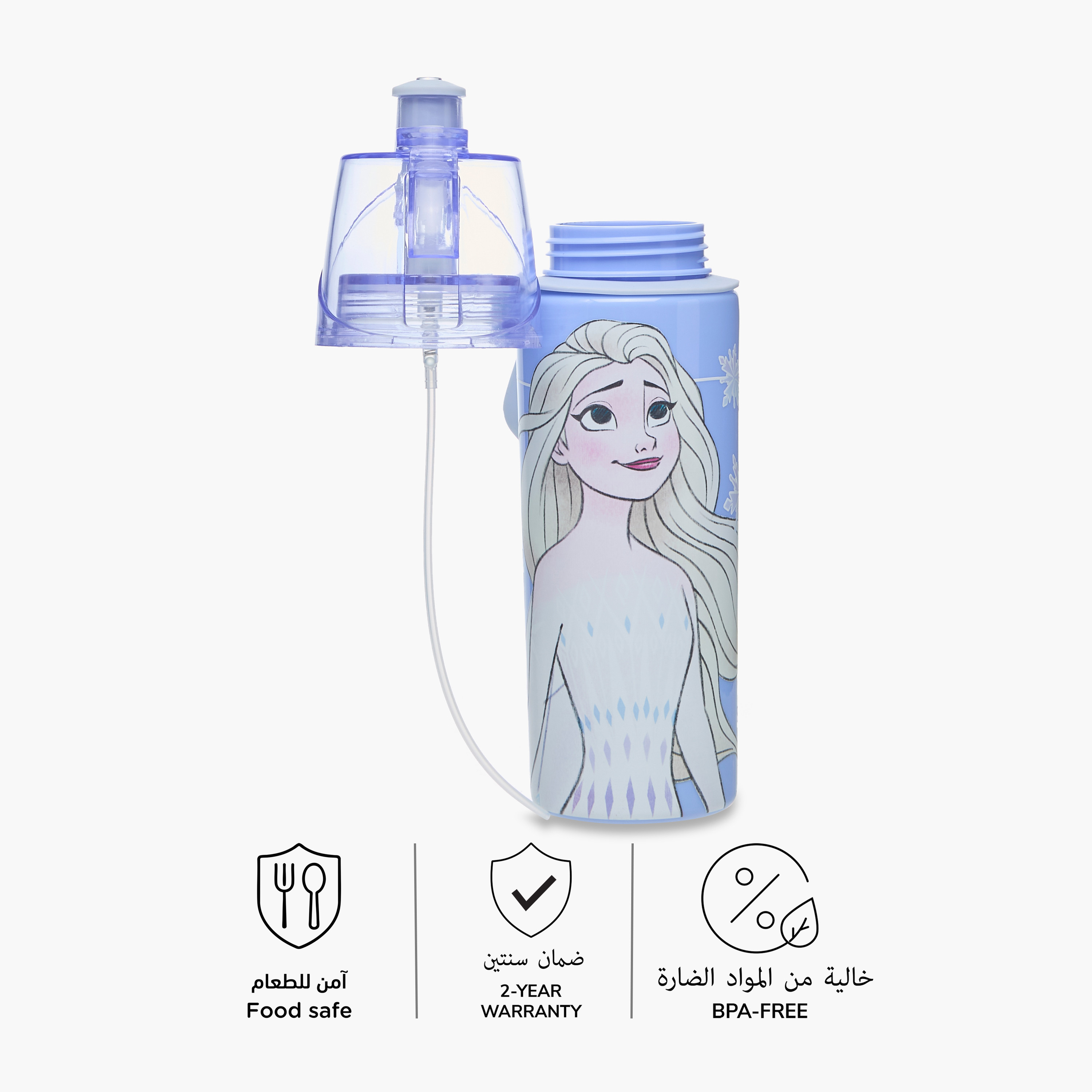 Disney Frozen Tritan Water Bottle with Water Mist Trigger – 500 ml-school-waterbottles-image-2