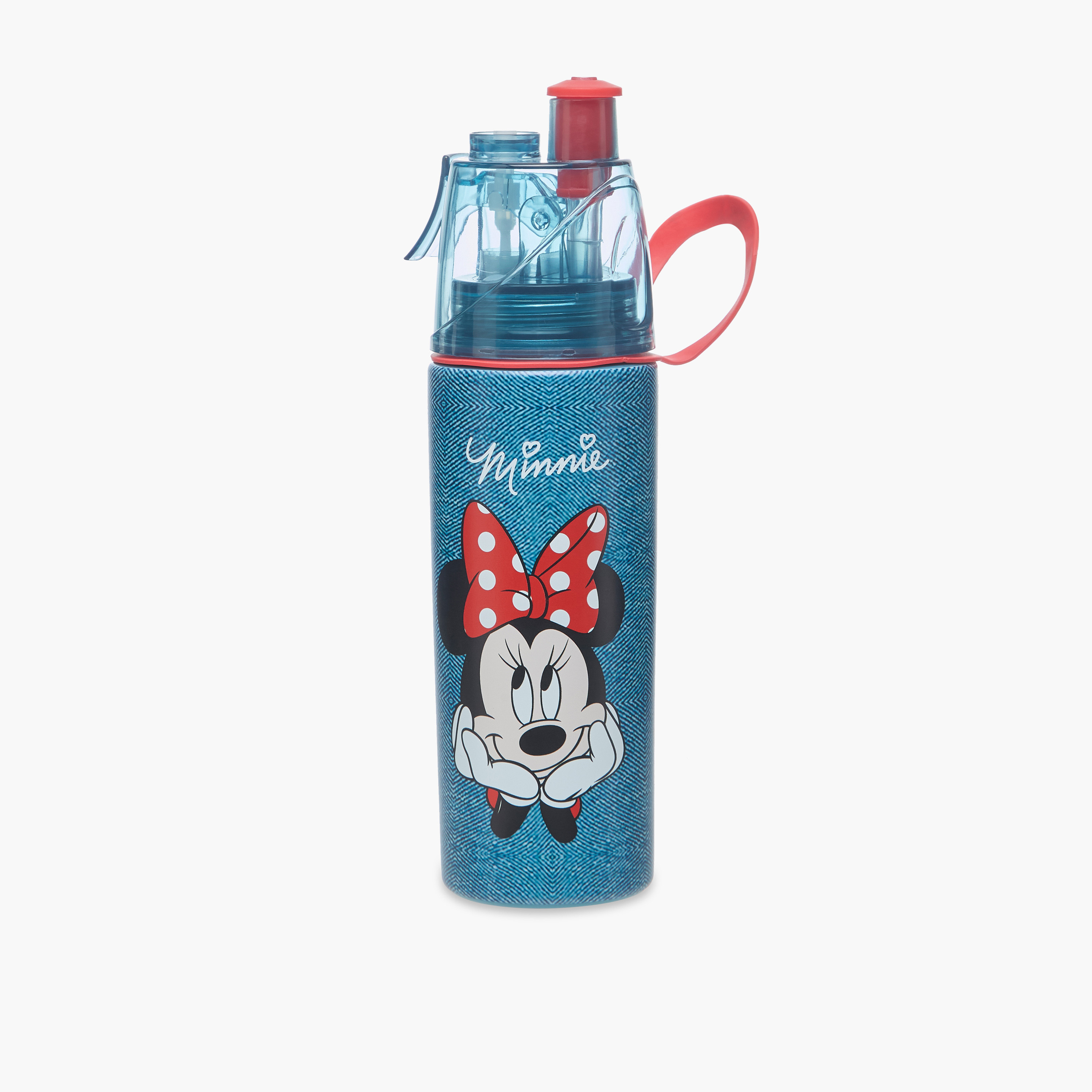 Disney Minnie Mouse Tritan Water Bottle with Water Mist Trigger – 500 ml-school-waterbottles-image-1
