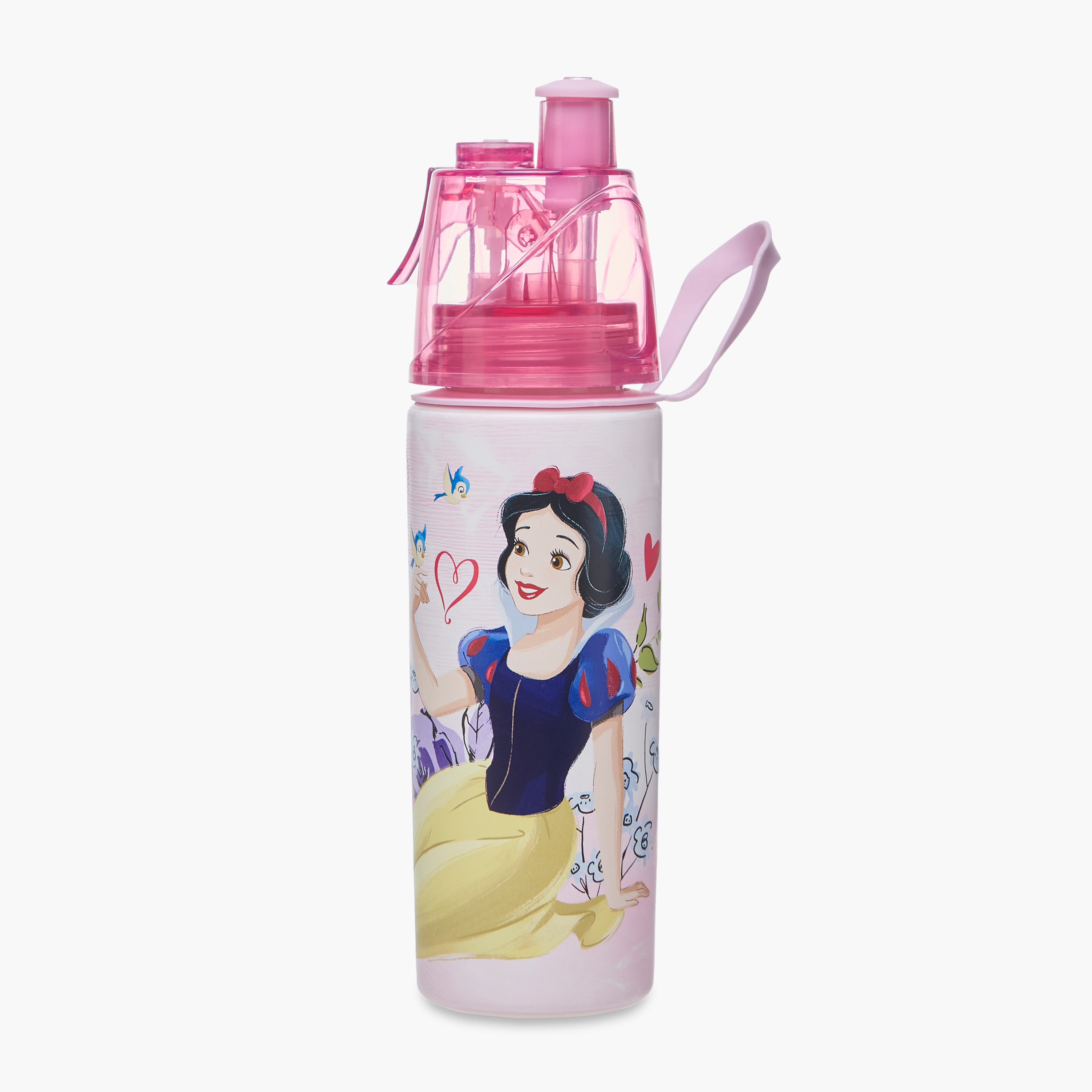 Disney Snow White Tritan Water Bottle with Water Mist Trigger – 500 ml-school-waterbottles-image-1
