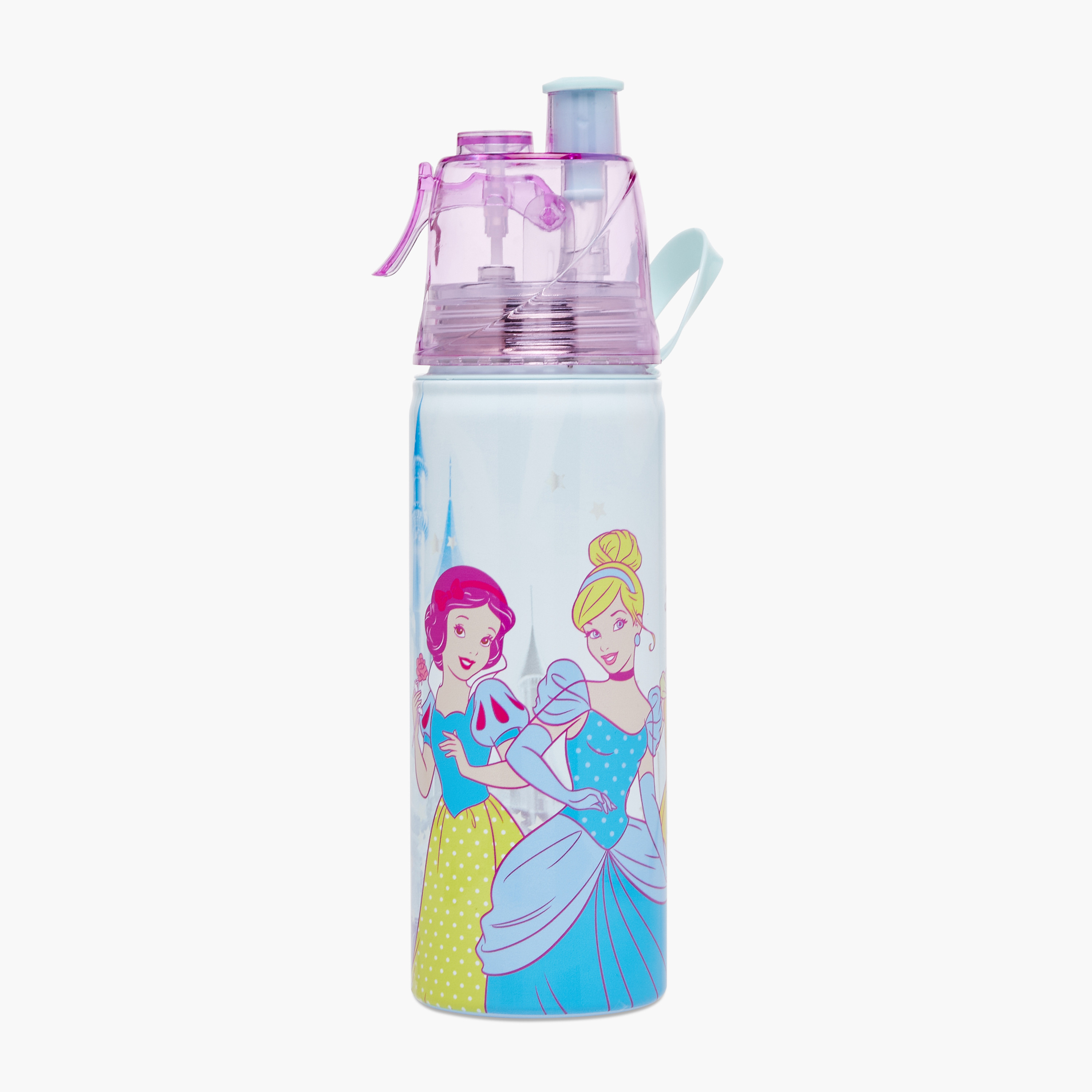 Disney Princess Stainless Steel Water Bottle with Water Mist Trigger – 500 ml-school-waterbottles-image-1