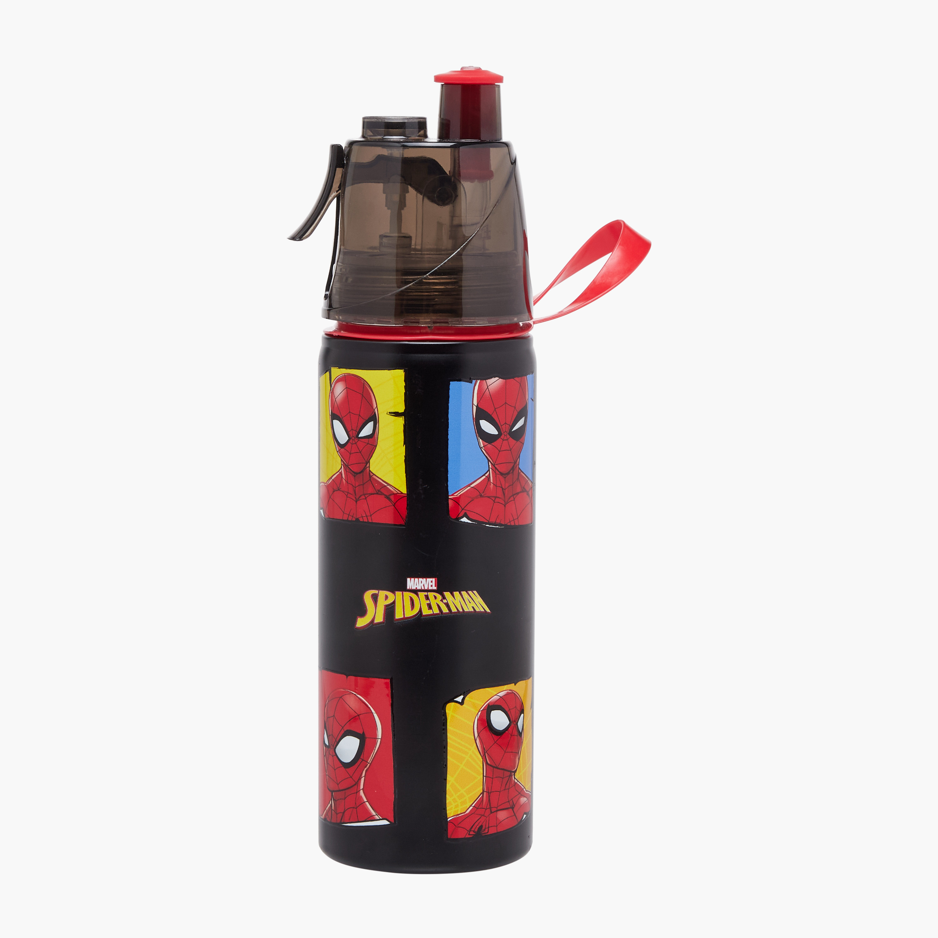Spider-Man Stainless Steel Water Bottle with Water Mist Trigger – 500 ml-school-waterbottles-image-1
