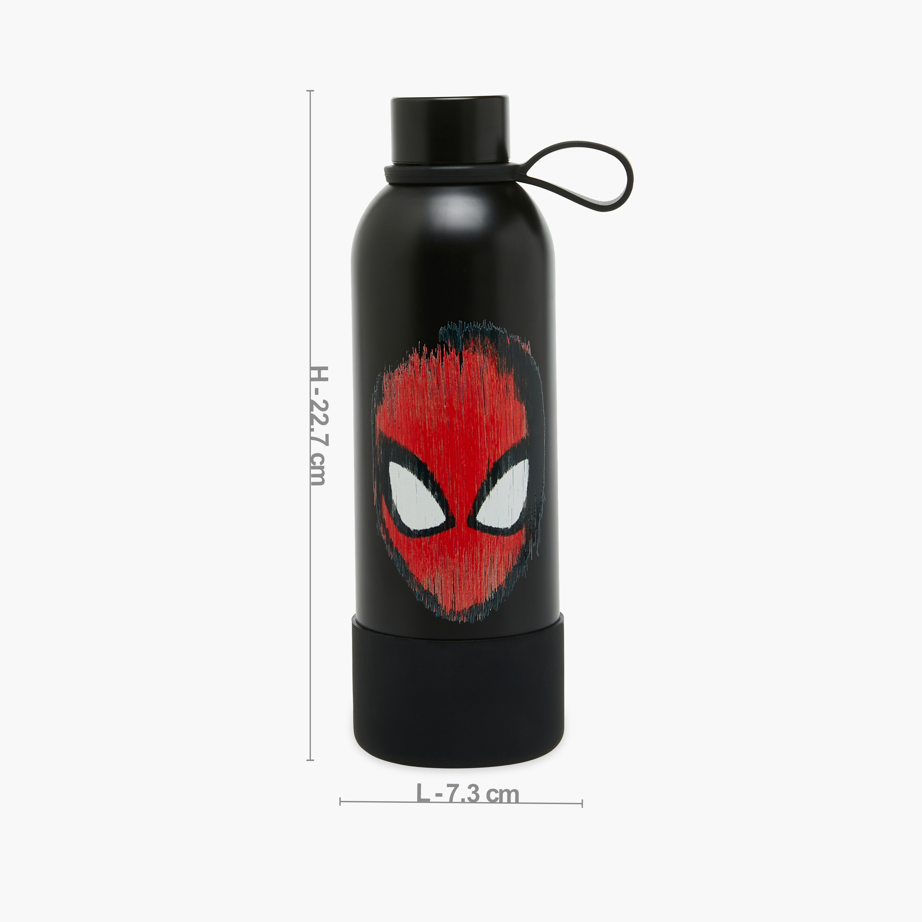 Spider-Man Print Stainless Steel Water Bottle - 500 ml-school-waterbottles-image-2