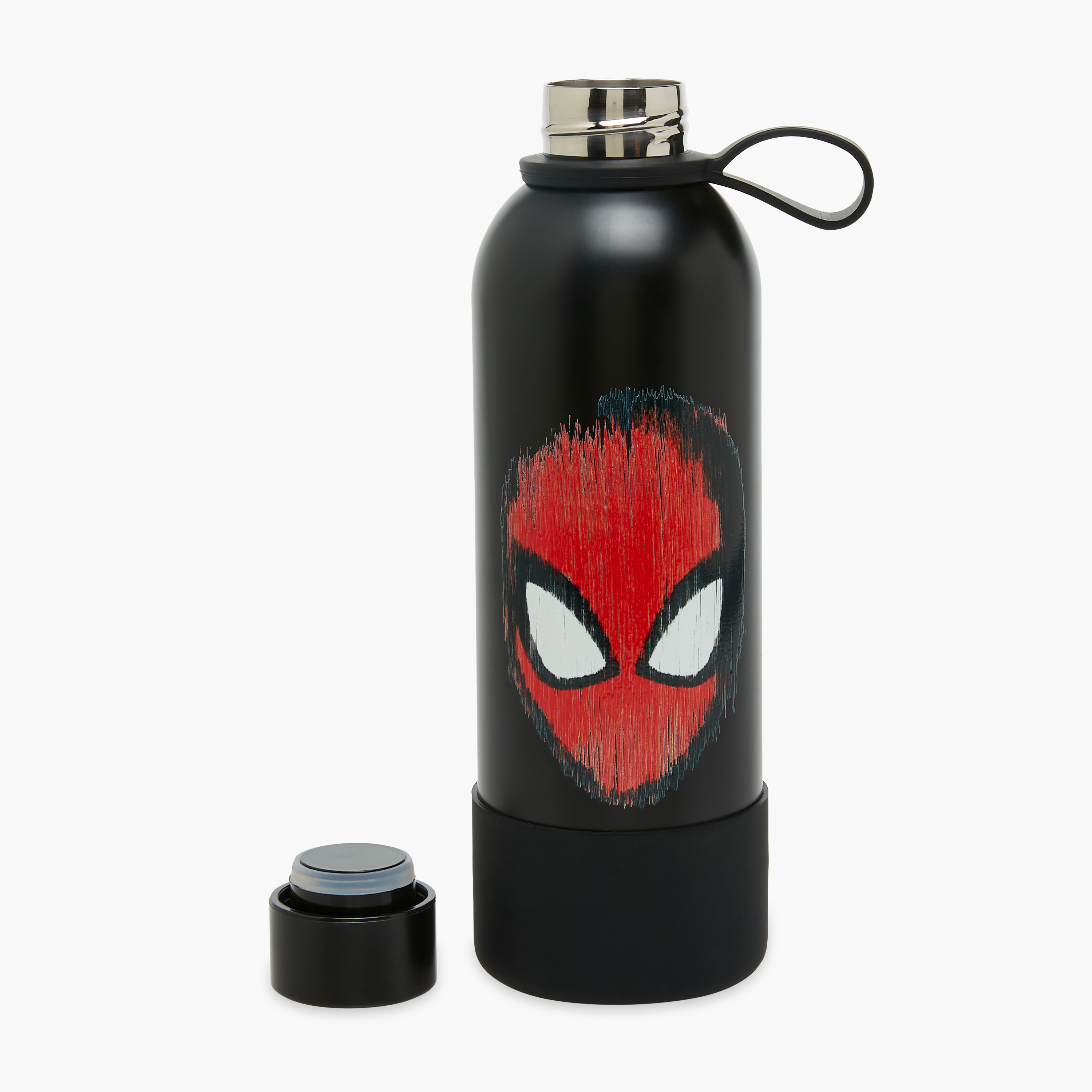 Spider-Man Print Stainless Steel Water Bottle - 500 ml-school-waterbottles-image-3
