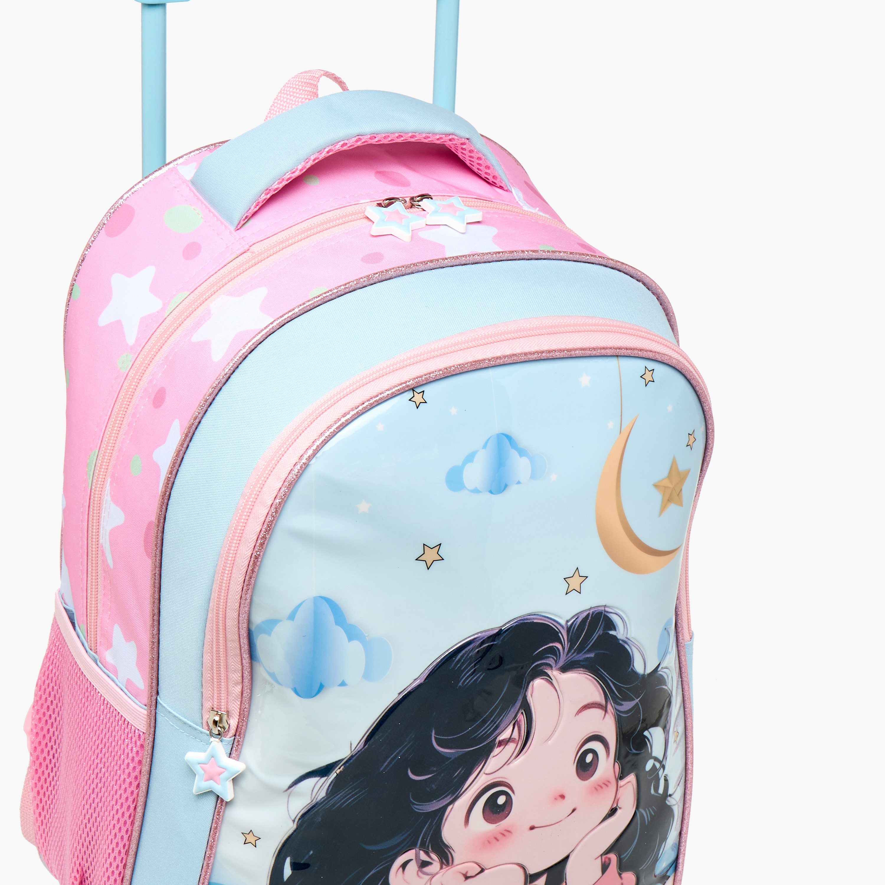 Juniors Graphic Print 5-Piece Trolley Backpack Set - 16 inches-school-bagsandbackpacks-trolleybags-image-18