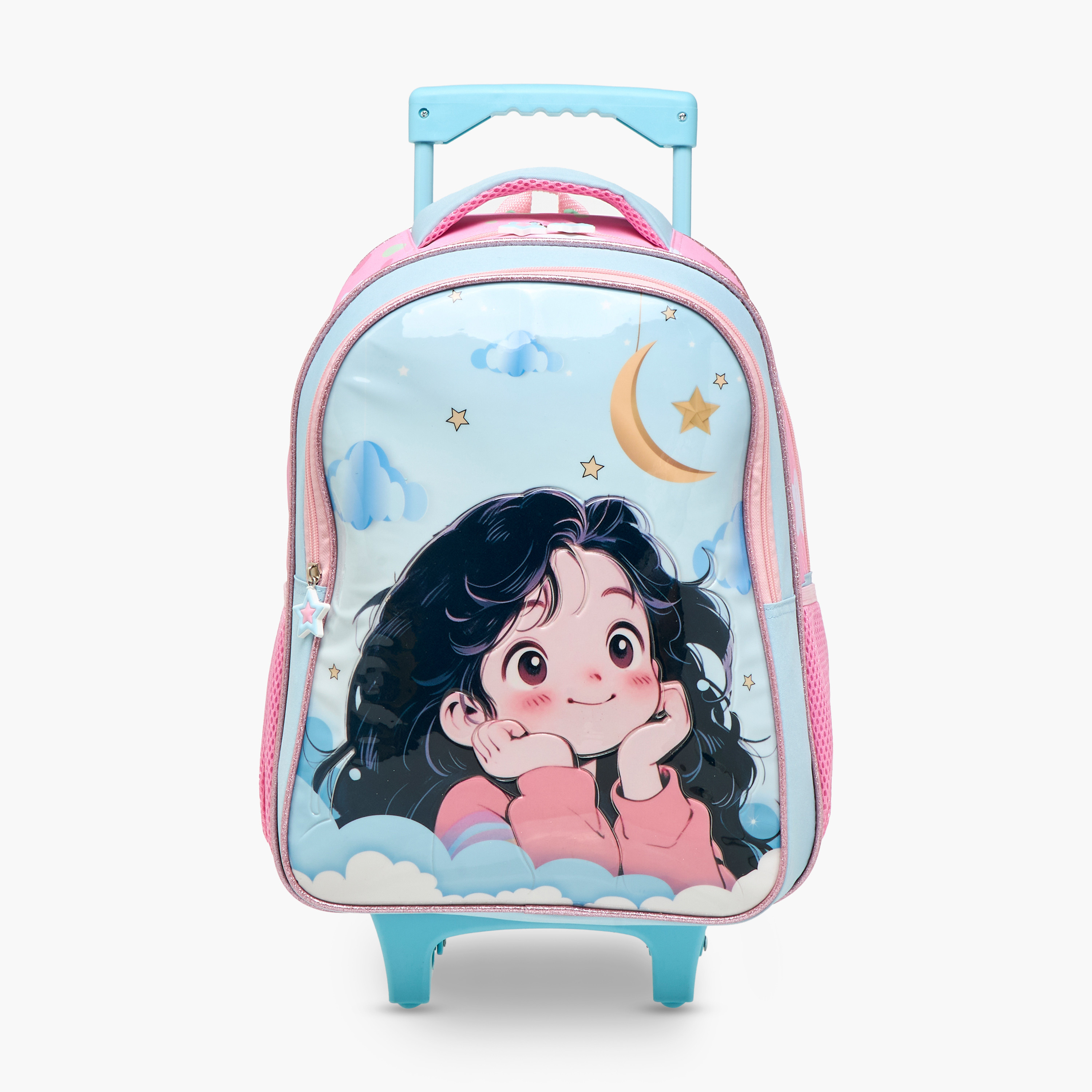 Juniors Graphic Print 5-Piece Trolley Backpack Set - 16 inches-school-bagsandbackpacks-trolleybags-image-4
