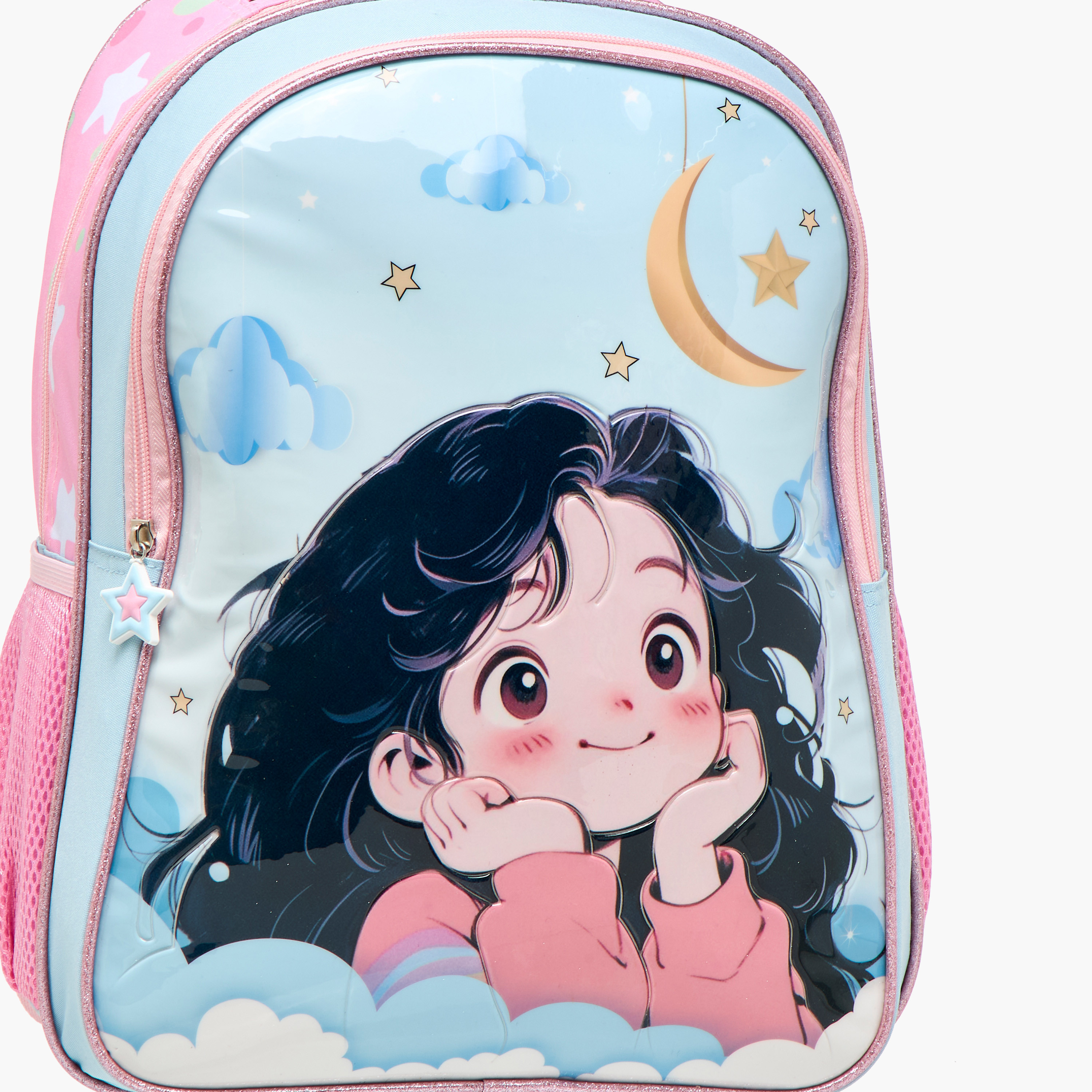 Juniors Graphic Print 5-Piece Trolley Backpack Set - 16 inches-school-bagsandbackpacks-trolleybags-image-11