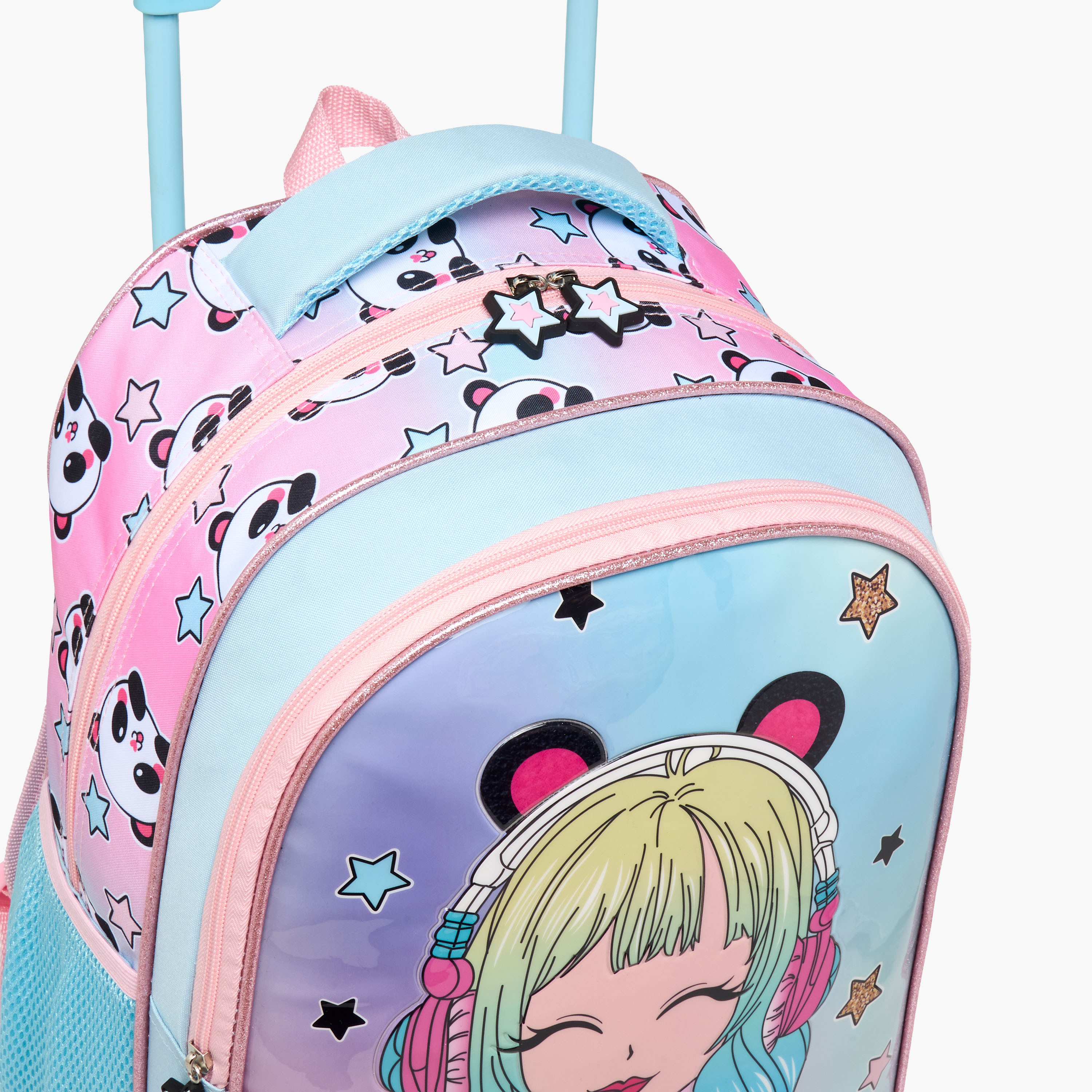Juniors Graphic Print 5-Piece Trolley Backpack Set - 16 inches-school-bagsandbackpacks-trolleybags-image-11