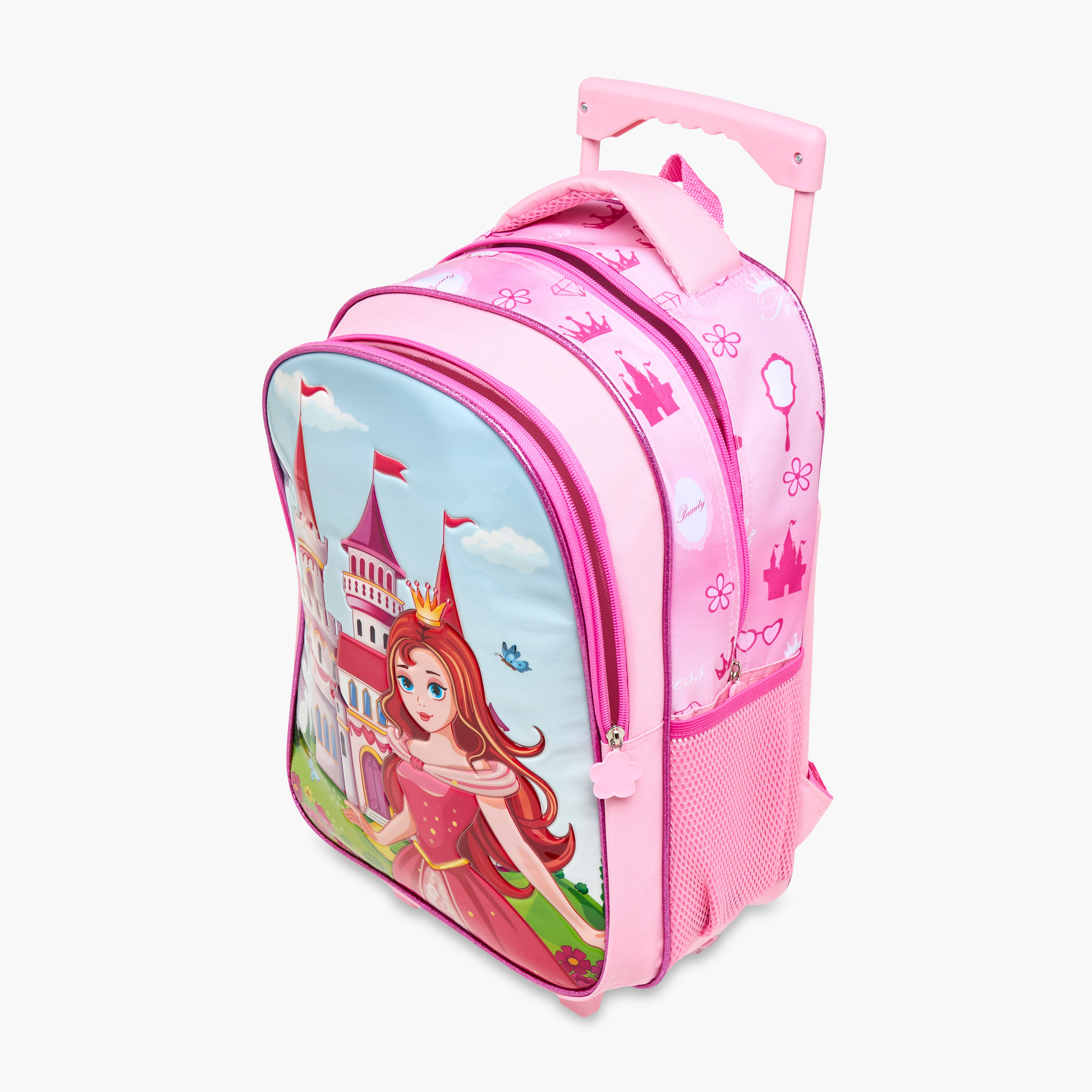 Juniors 5-Piece Princess Print Trolley Backpack Set - 16 inches-school-bagsandbackpacks-trolleybags-image-16
