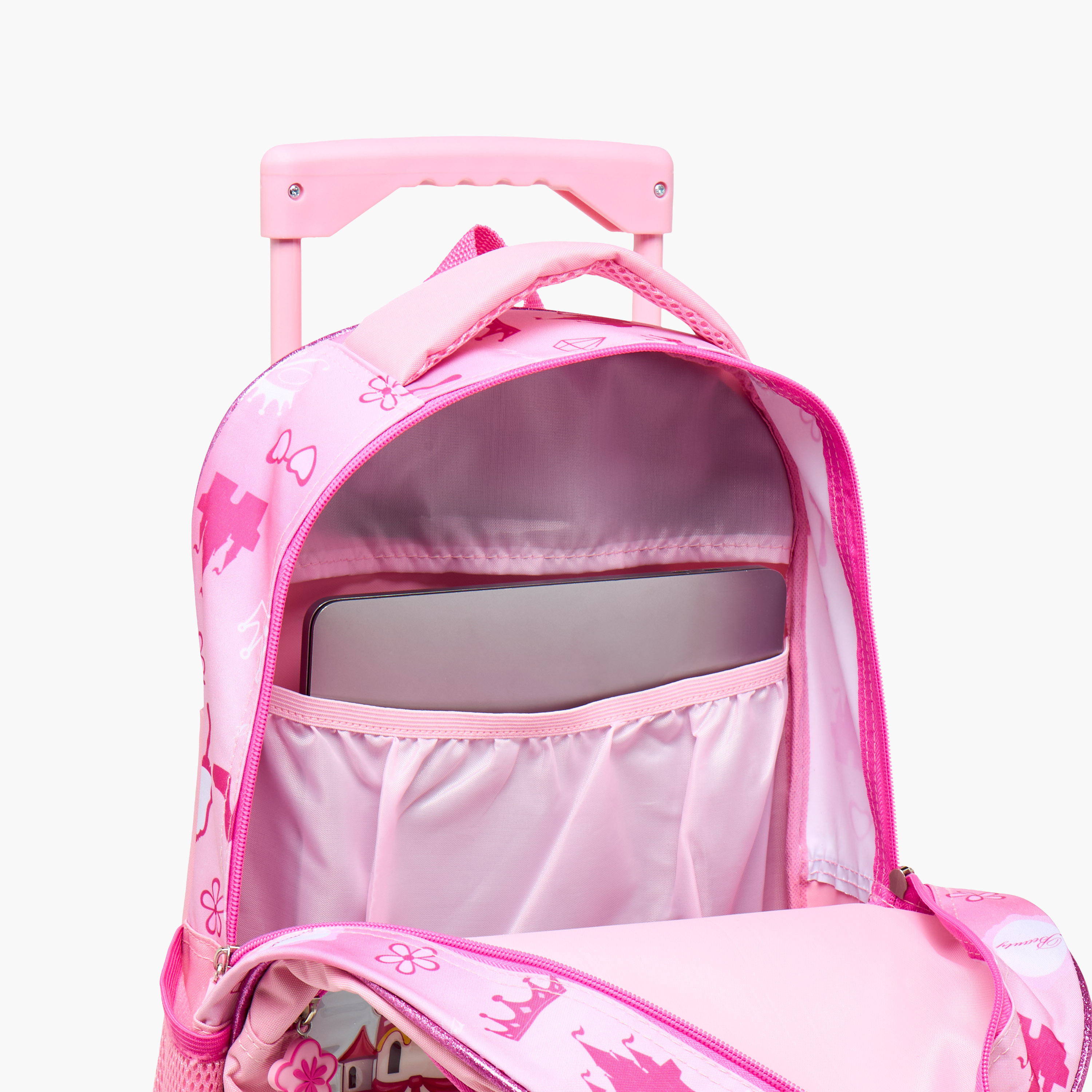 Juniors 5-Piece Princess Print Trolley Backpack Set - 16 inches-school-bagsandbackpacks-trolleybags-image-17