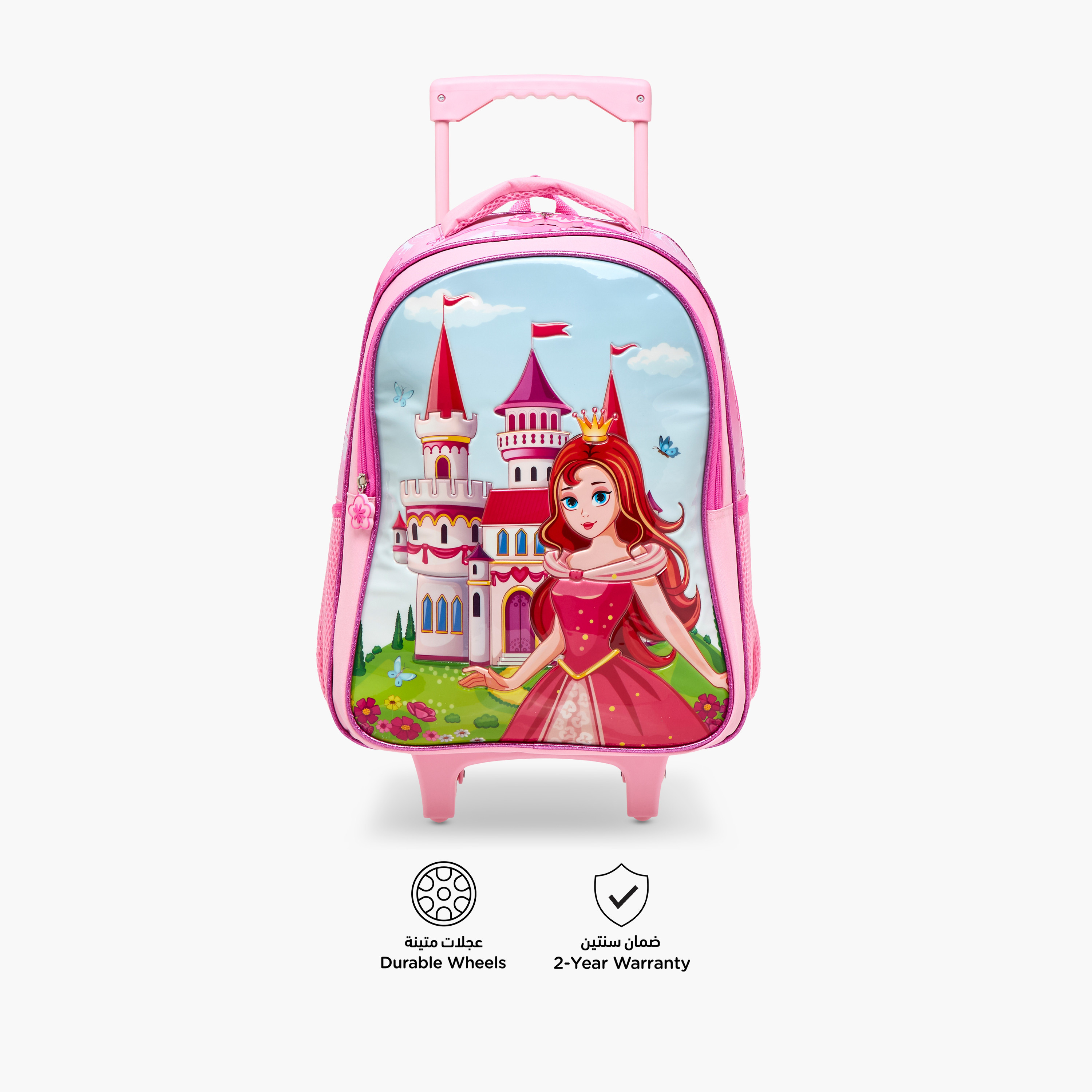 Juniors 5-Piece Princess Print Trolley Backpack Set - 16 inches-school-bagsandbackpacks-trolleybags-image-5