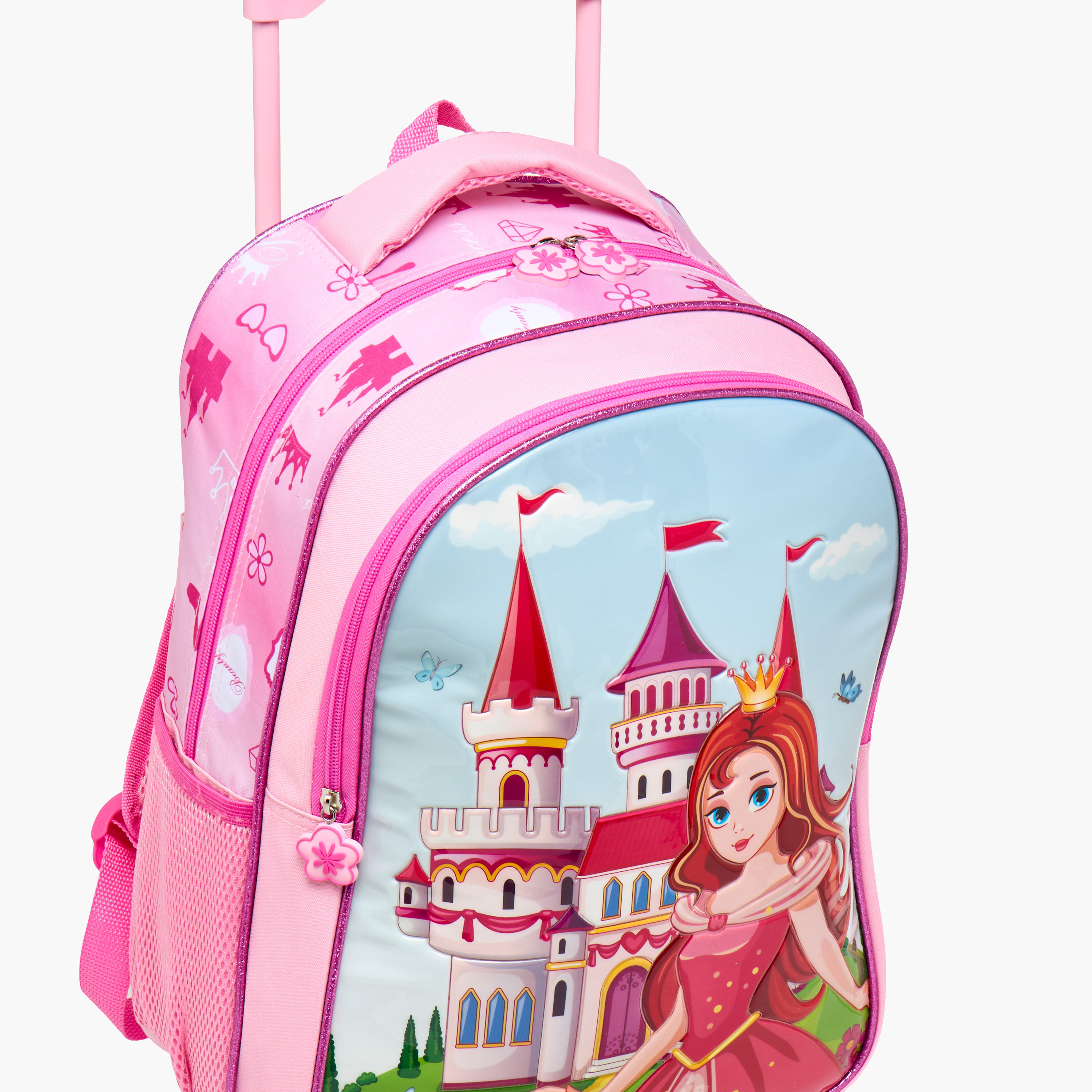 Juniors 5-Piece Princess Print Trolley Backpack Set - 16 inches-school-bagsandbackpacks-trolleybags-image-9