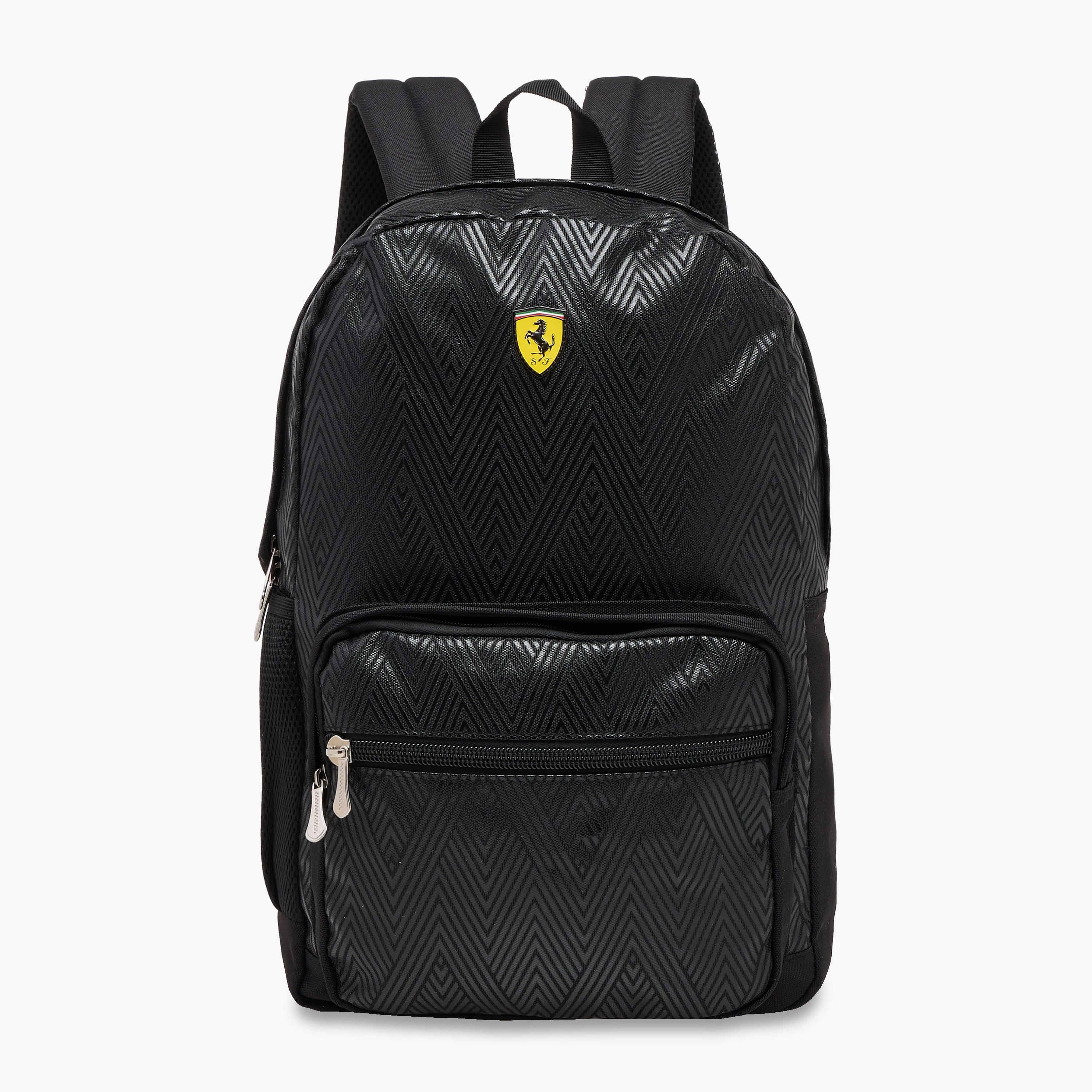 Ferrari Textured Backpack with Adjustable Straps and Zip Closure - 17 inches-school-bagsandbackpacks-backpacks-image-1