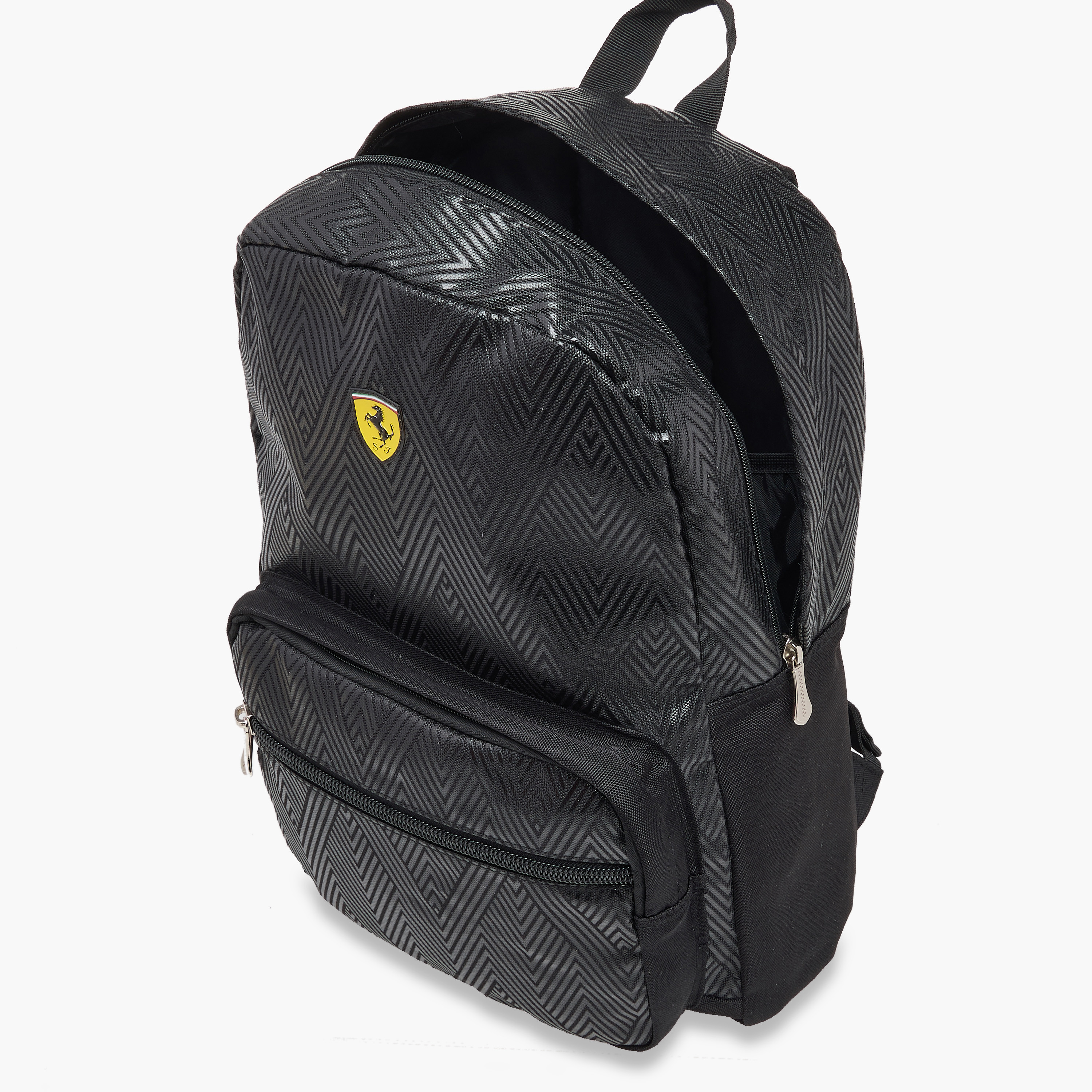 Ferrari Textured Backpack with Adjustable Straps and Zip Closure - 17 inches-school-bagsandbackpacks-backpacks-image-8