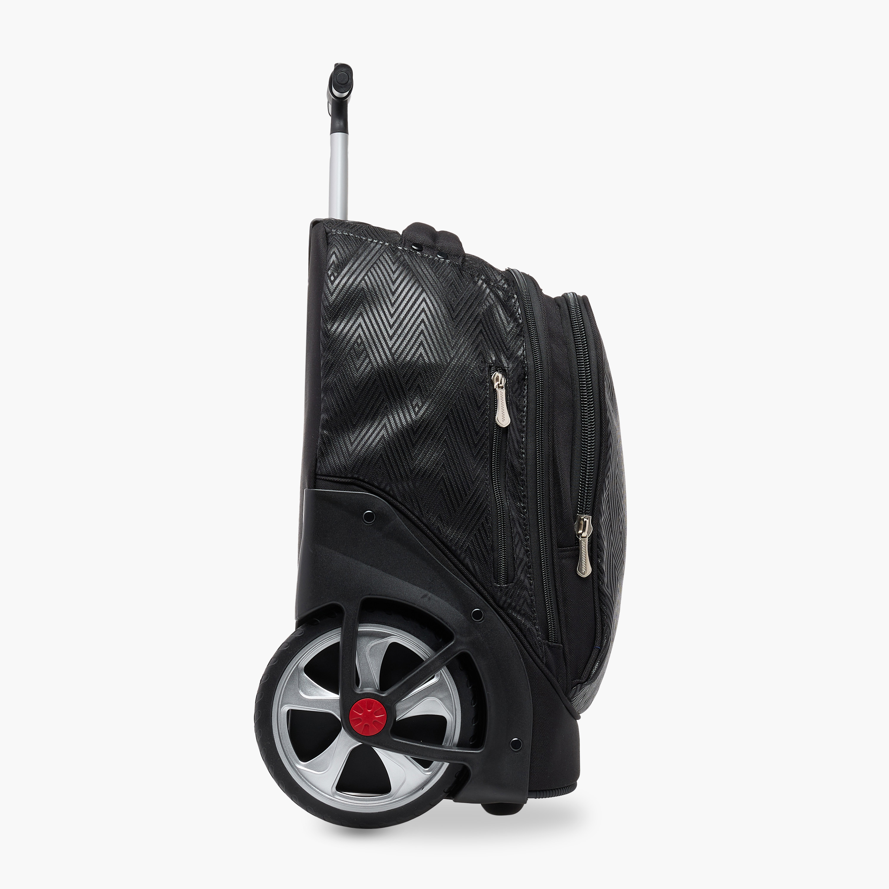 Ferrari Print Trolley Bag with Retractable Handle and Zip Closure - 20 inches-school-bagsandbackpacks-trolleybags-image-6