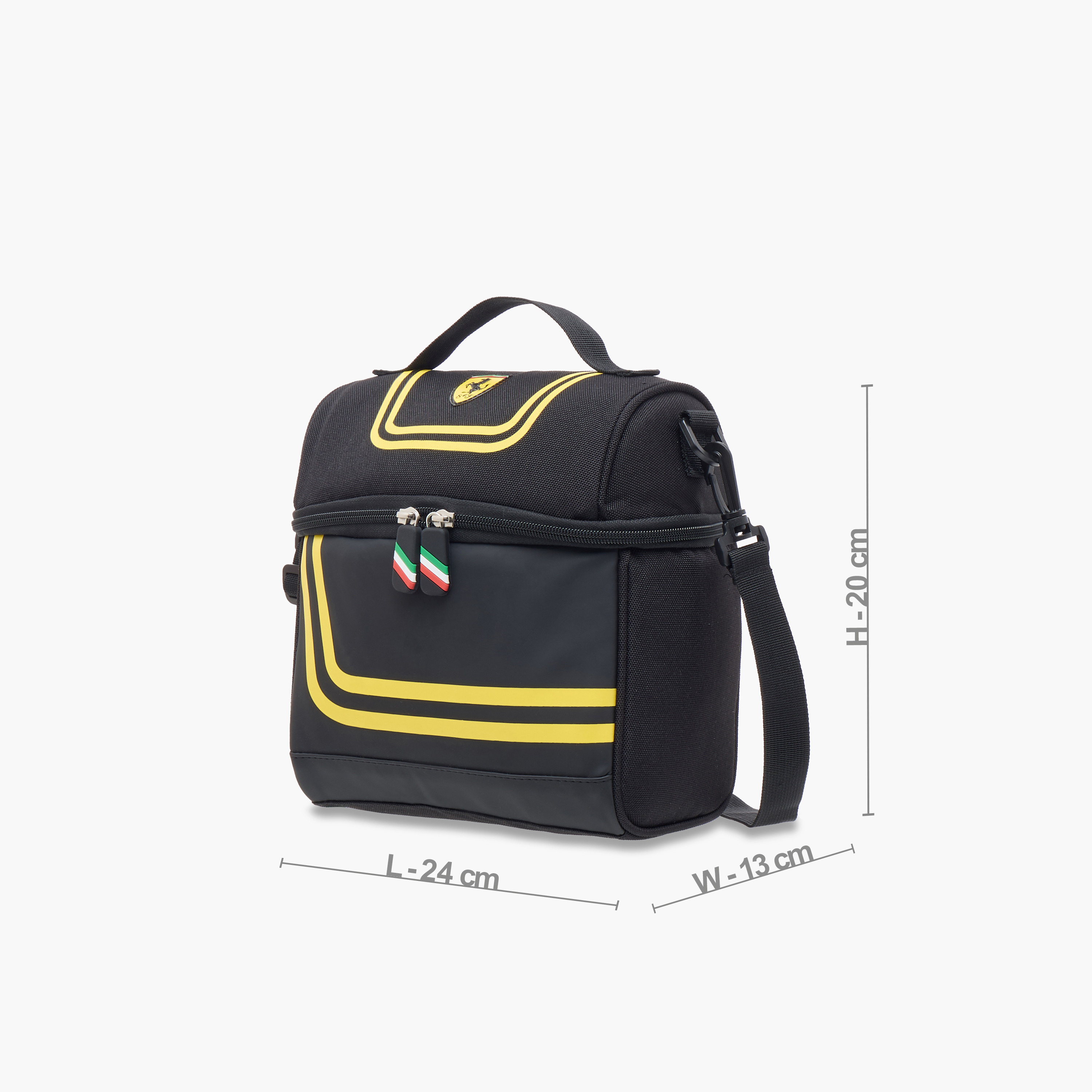 Ferrari Printed Lunch Bag with Zip Closure-school-lunchessentials-lunchbags-image-2
