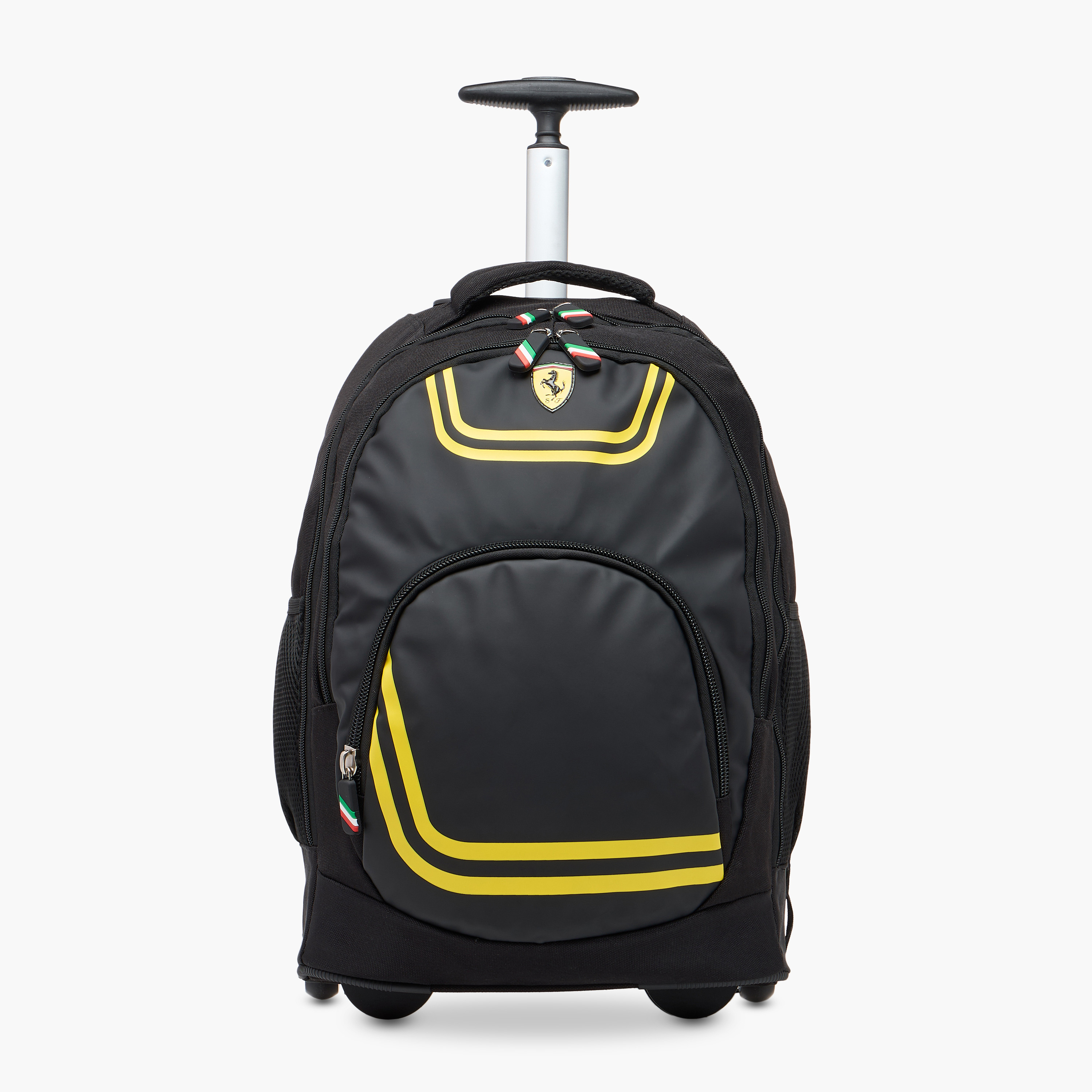 Ferrari Print Trolley Backpack with Retractable Handle - 18 inches-school-bagsandbackpacks-trolleybags-image-1