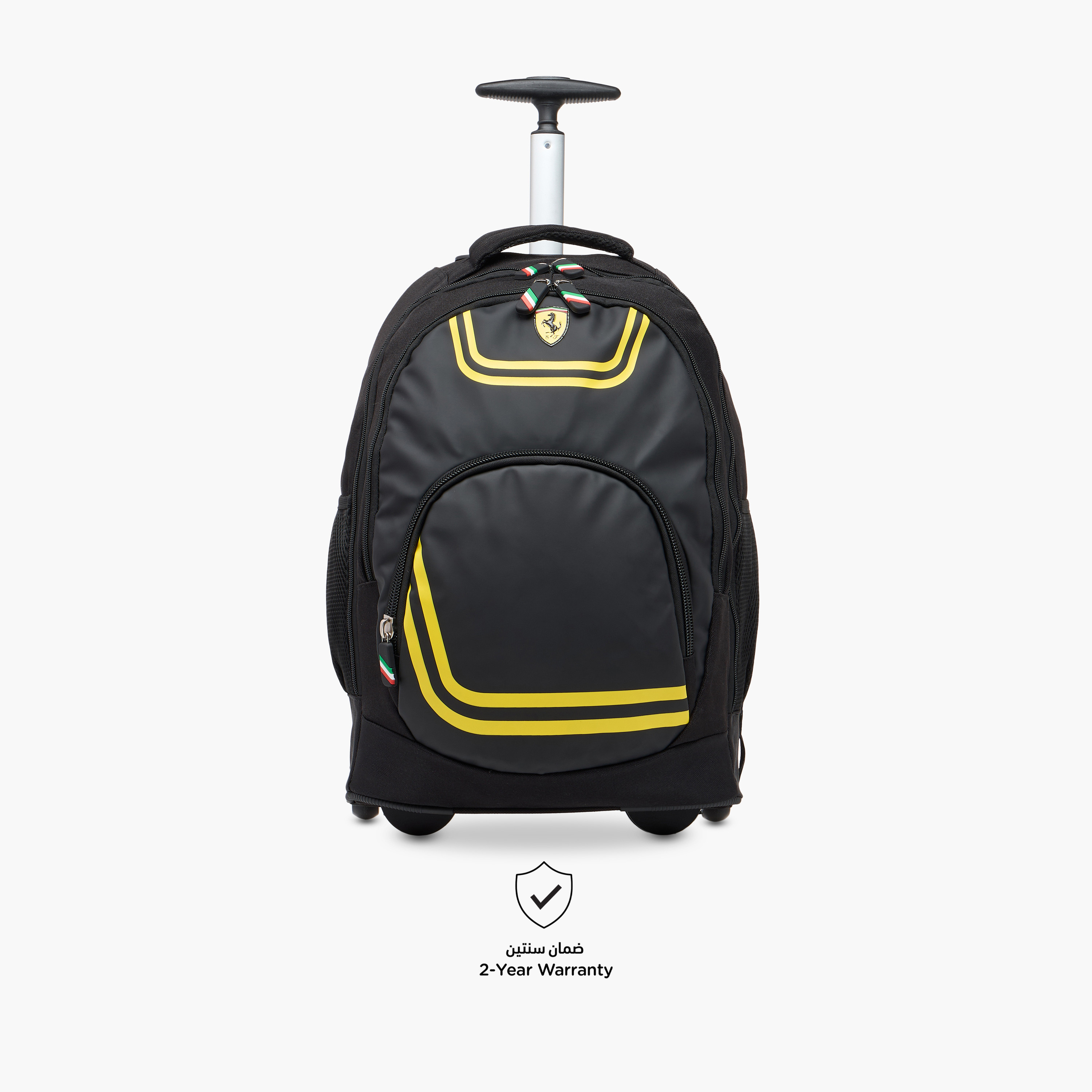 Ferrari Print Trolley Backpack with Retractable Handle - 18 inches-school-bagsandbackpacks-trolleybags-image-4