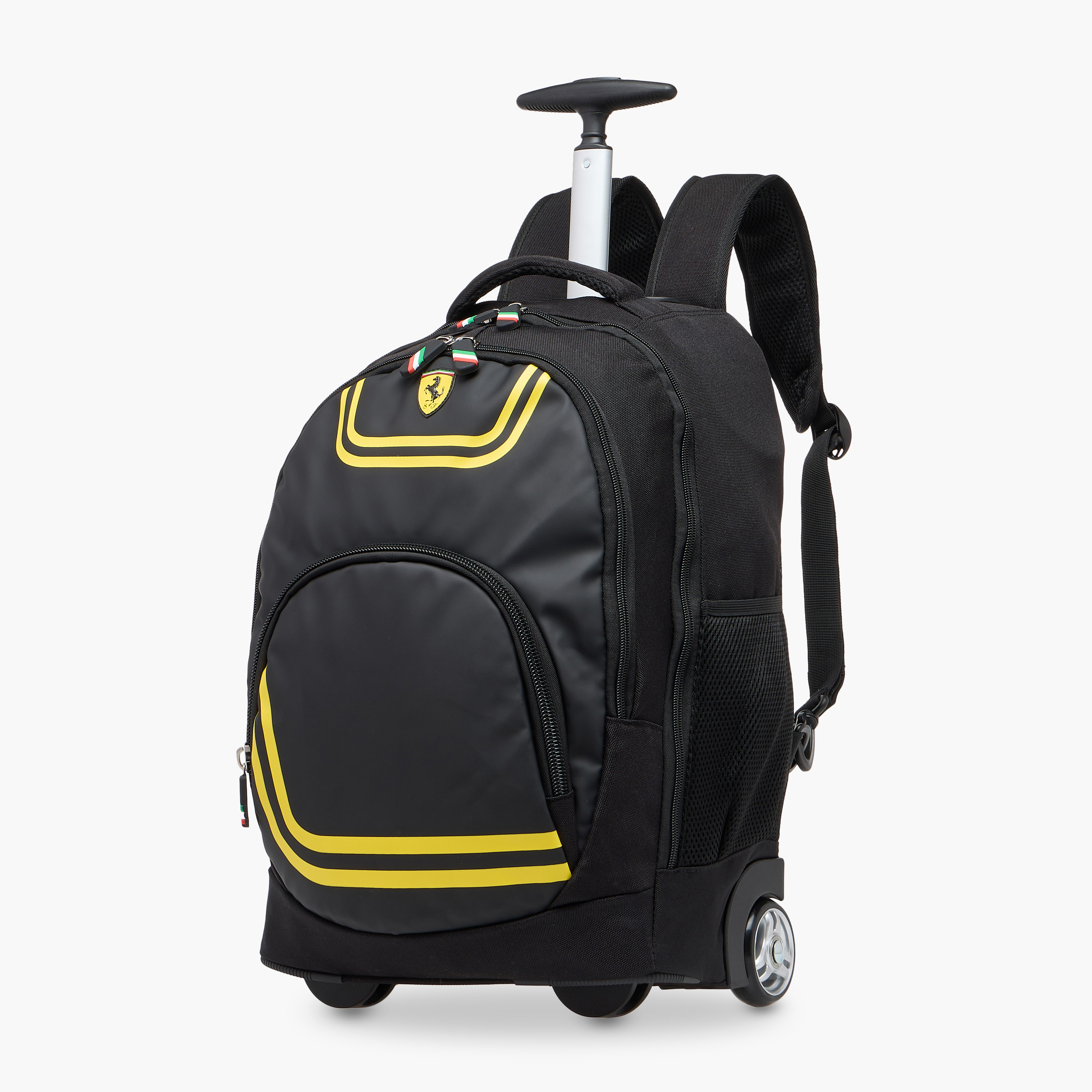 Ferrari Print Trolley Backpack with Retractable Handle - 18 inches-school-bagsandbackpacks-trolleybags-image-8