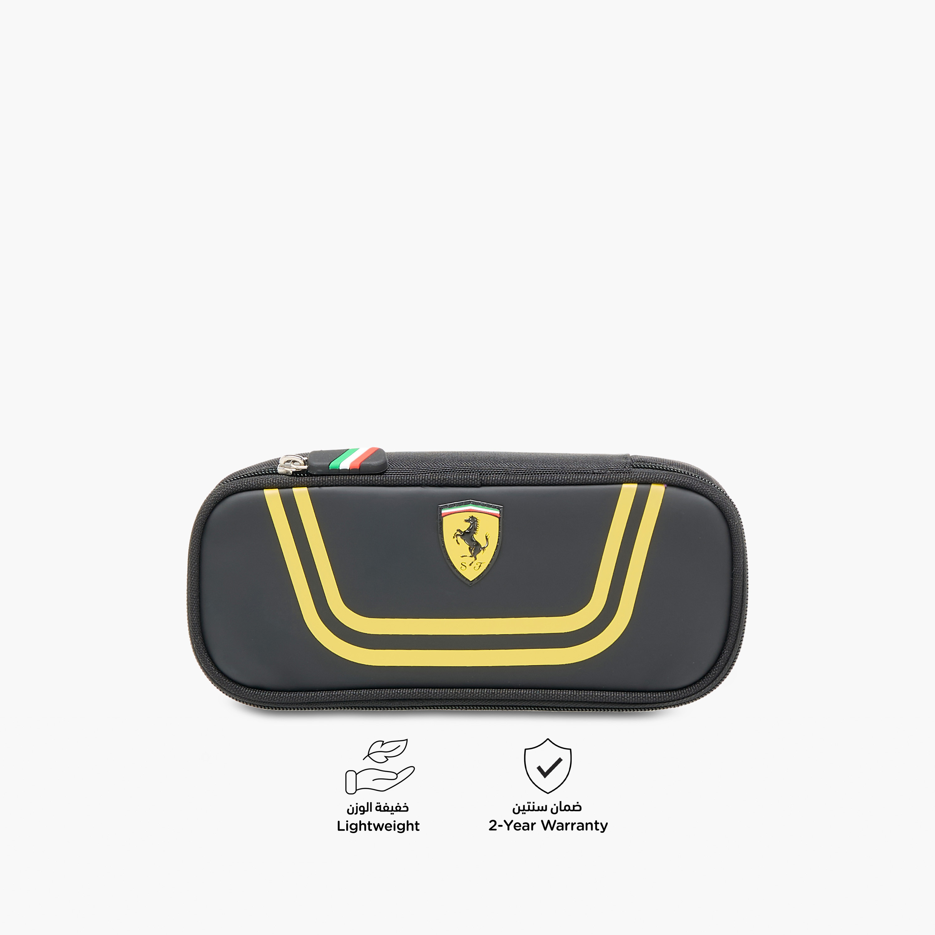 Ferrari Printed Pencil Pouch with Zip Closure-school-stationery-pencilcases-image-4