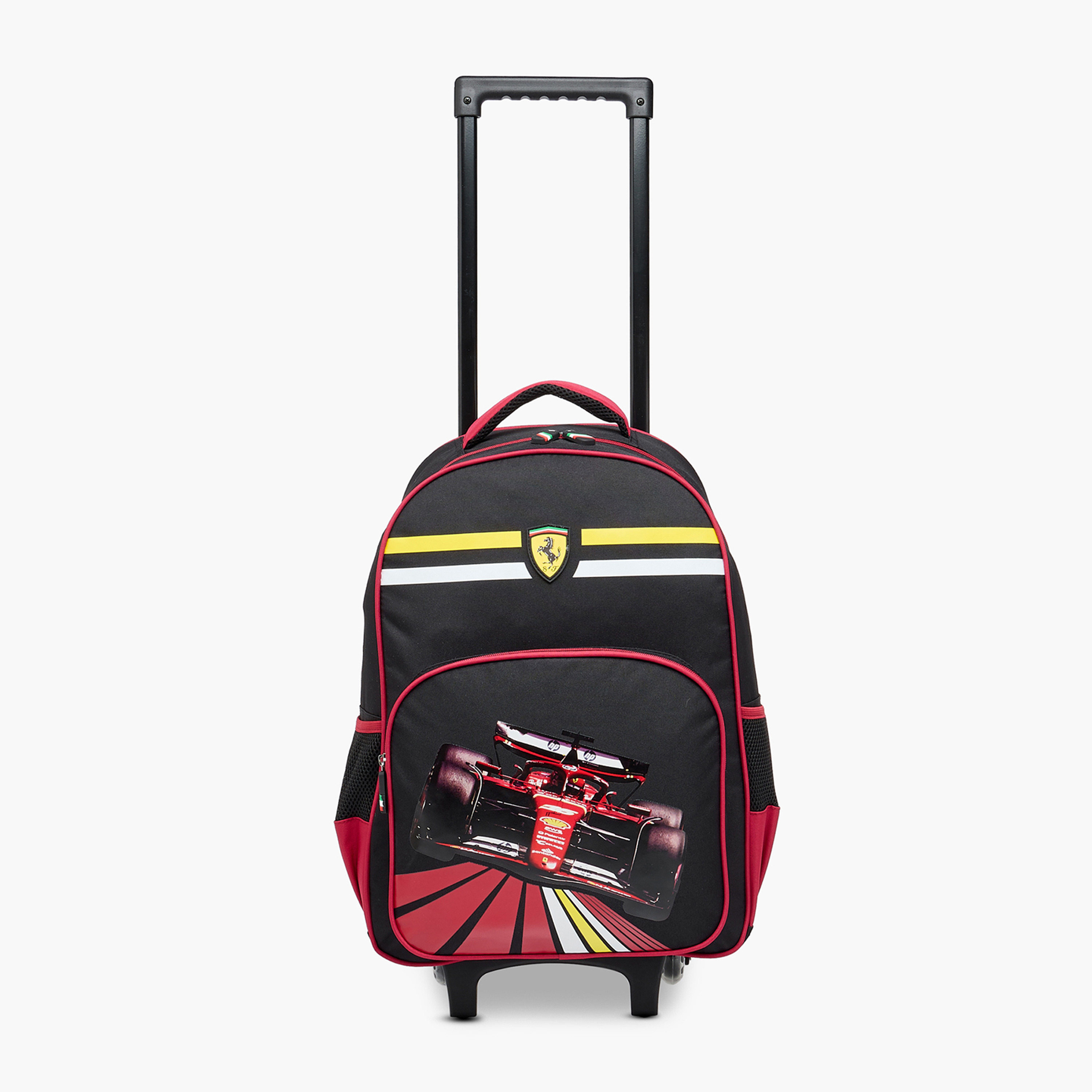 Ferrari Cars Trolley Bag for Boys 5-8 Years with Bottle Holder-school-bagsandbackpacks-sets-image-2
