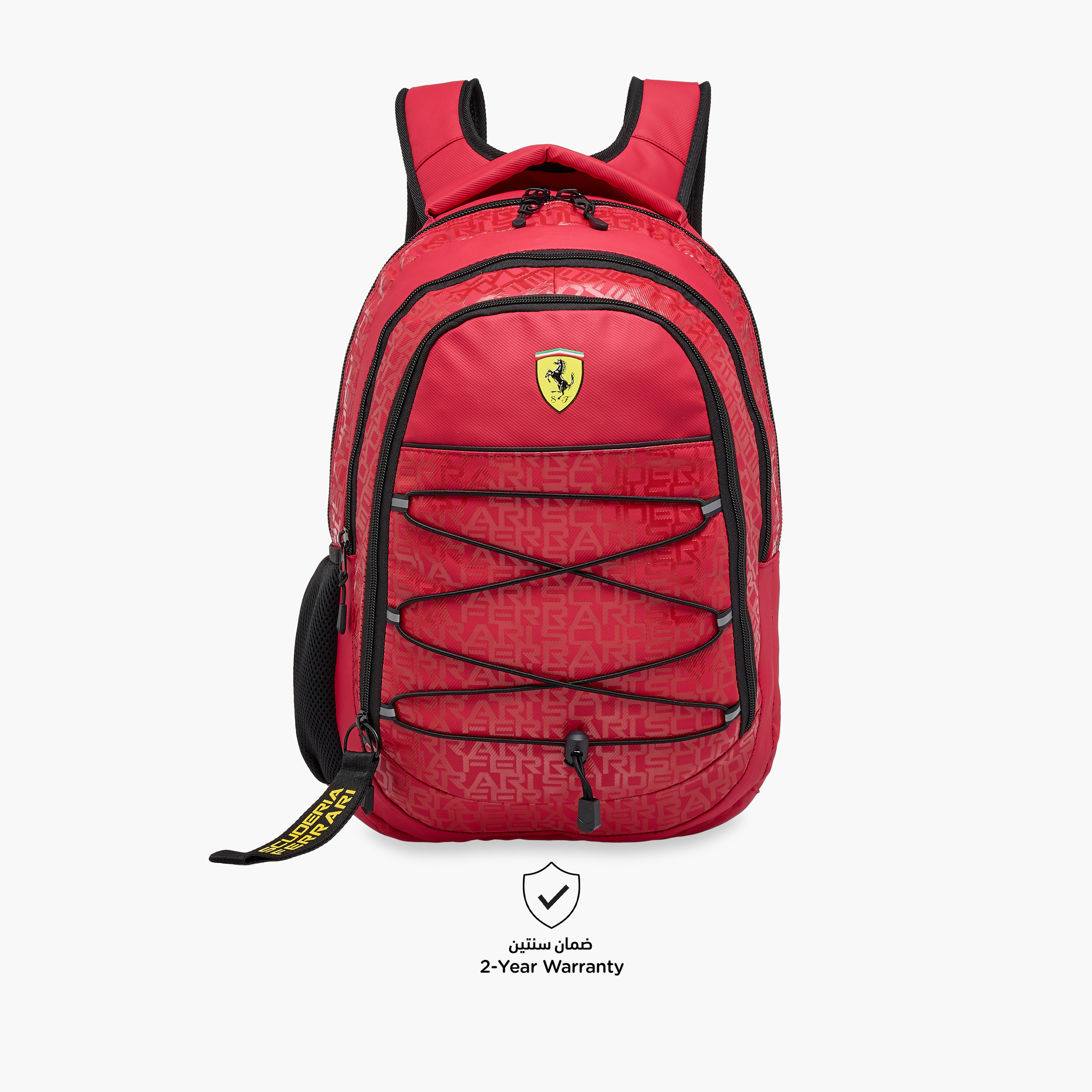 Ferrari Solid Backpack with Adjustable Straps and Zip Closure - 17 inches-school-bagsandbackpacks-backpacks-image-6