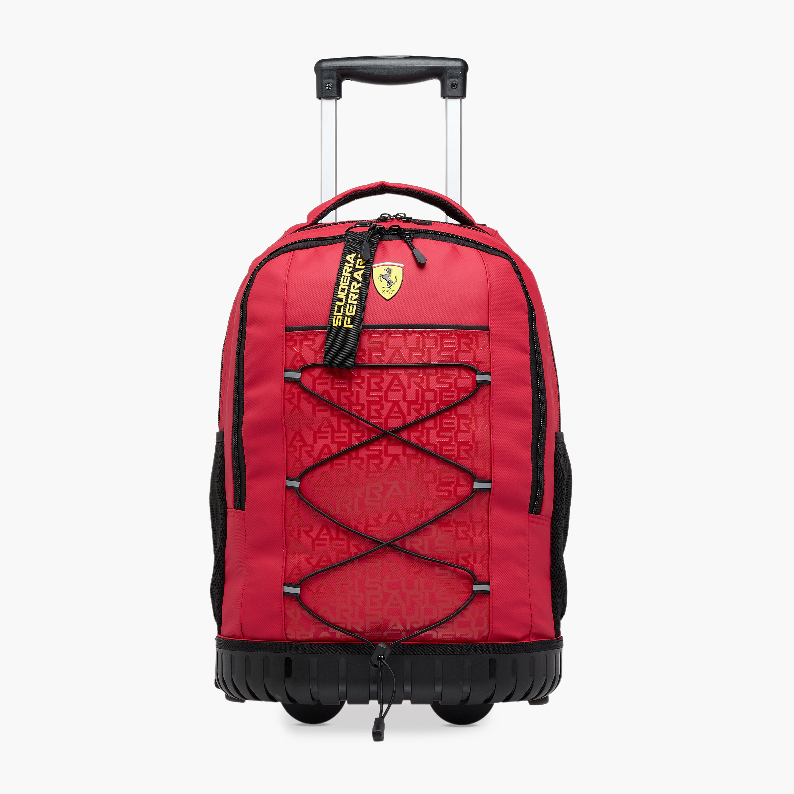 Ferrari Cars Trolley Bag for Boys 8-13 Years with Adjustable Strap -school-bagsandbackpacks-trolleybags-image-1