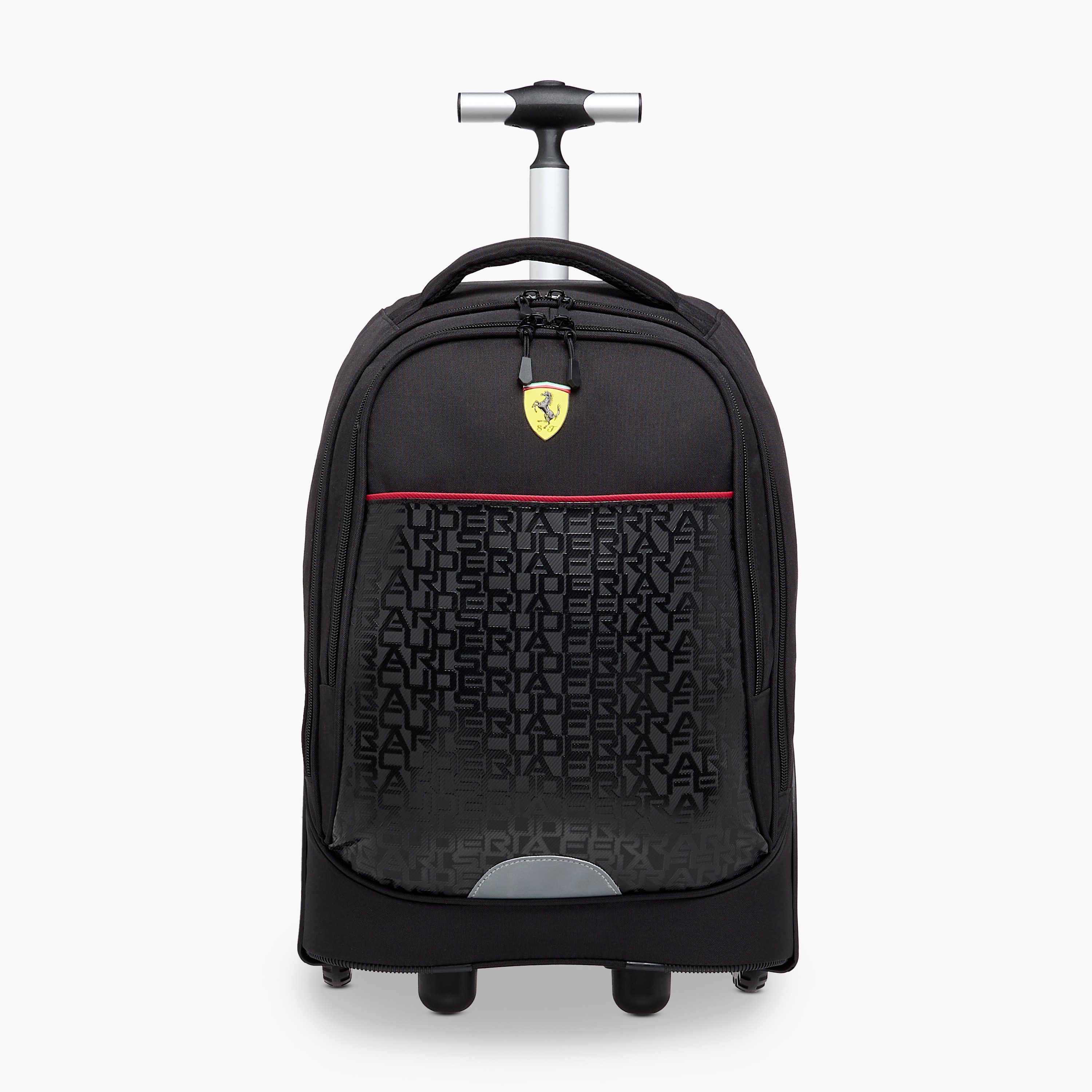 Ferrari Cars Trolley Bag for Boys 8-13 Years with Adjustable Strap -school-bagsandbackpacks-trolleybags-image-1