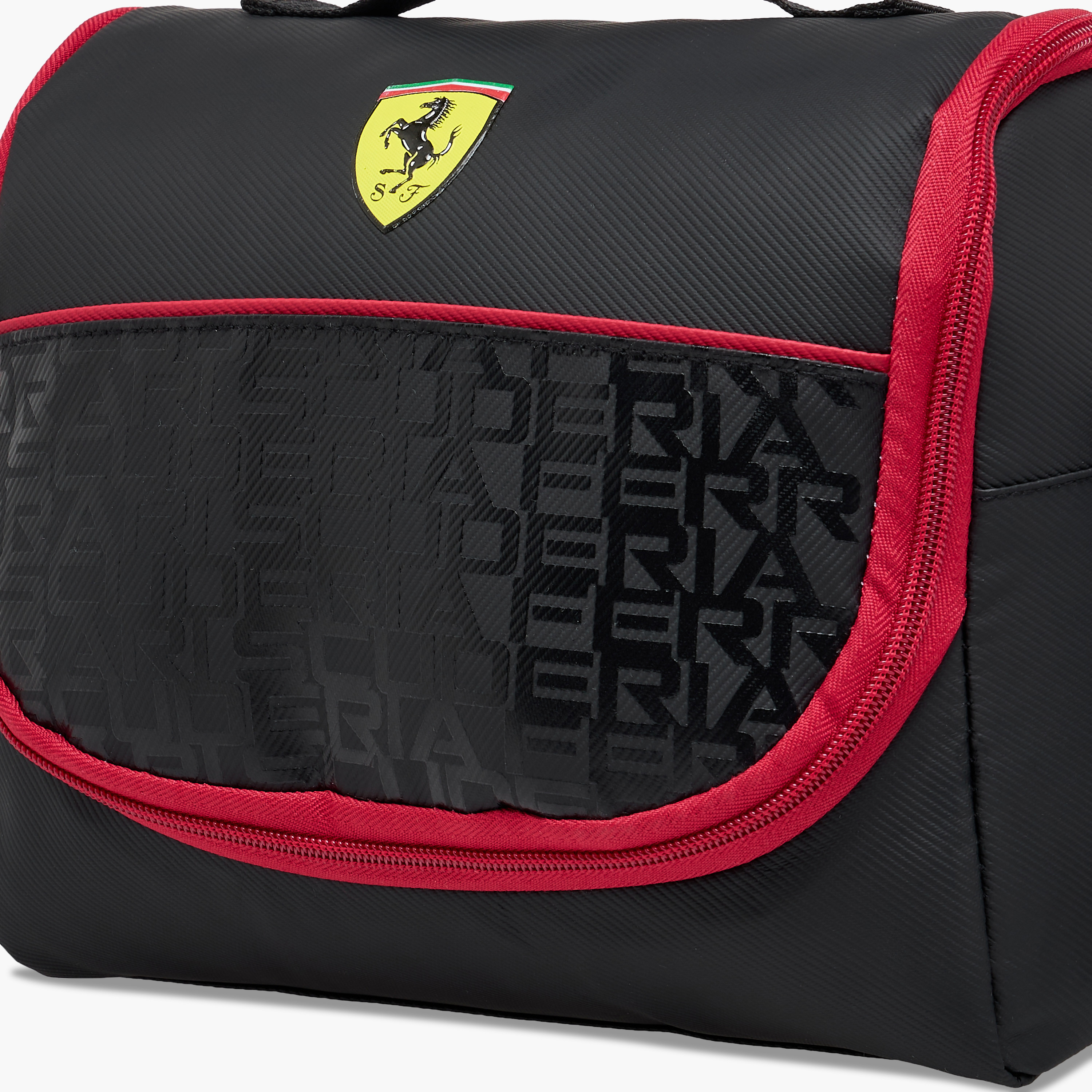Ferrari Printed Lunch Bag with Strap and Zip Closure-school-lunchessentials-lunchbags-image-5