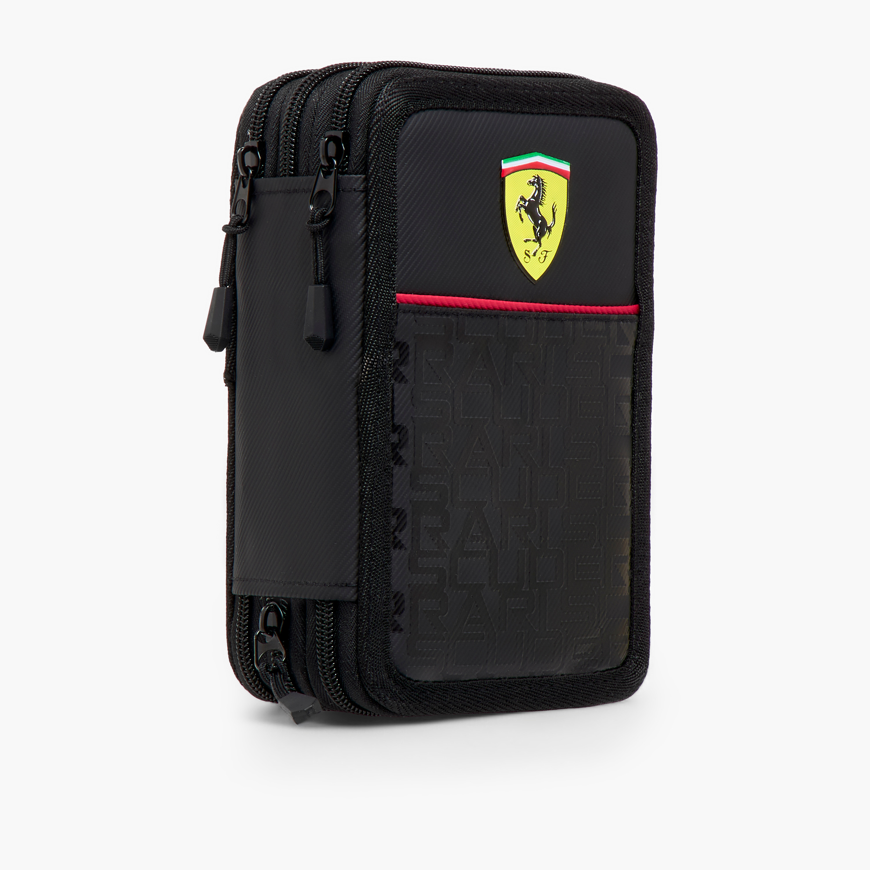 مقلمة سادة 3 أقسام من فيراري-school-stationery-pencilcases-image-8
