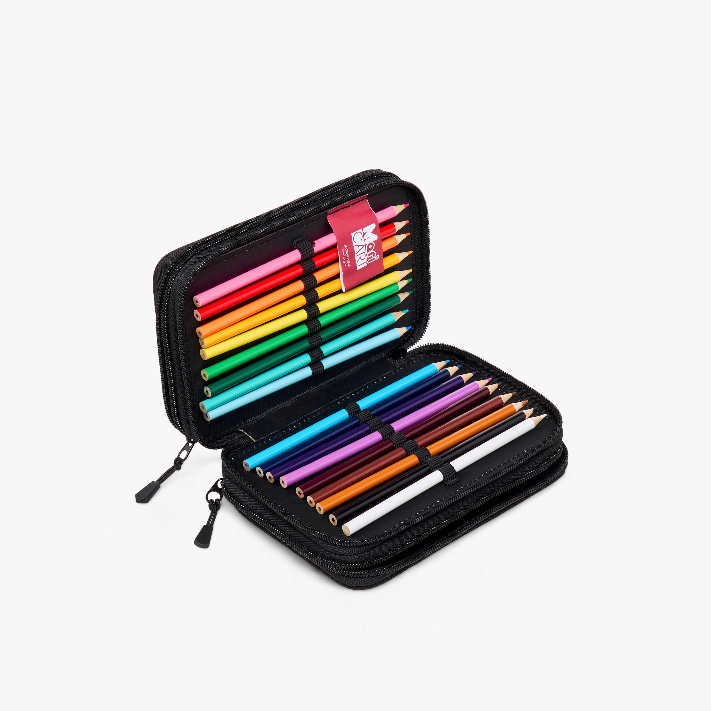 مقلمة سادة 3 أقسام من فيراري-school-stationery-pencilcases-image-4