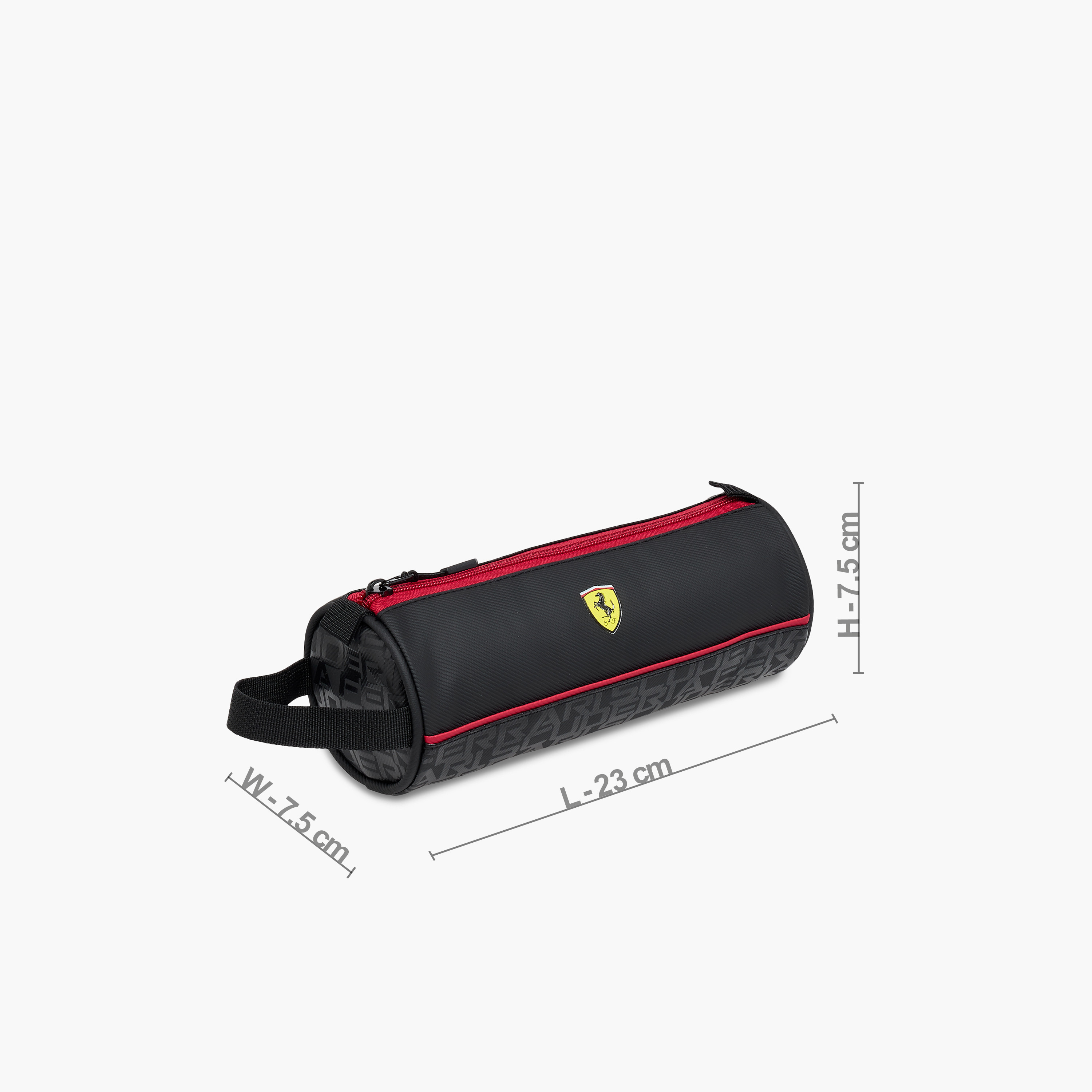 Ferrari Printed Pencil Pouch with Wrist Strap and Zip Closure-school-stationery-pencilcases-image-2