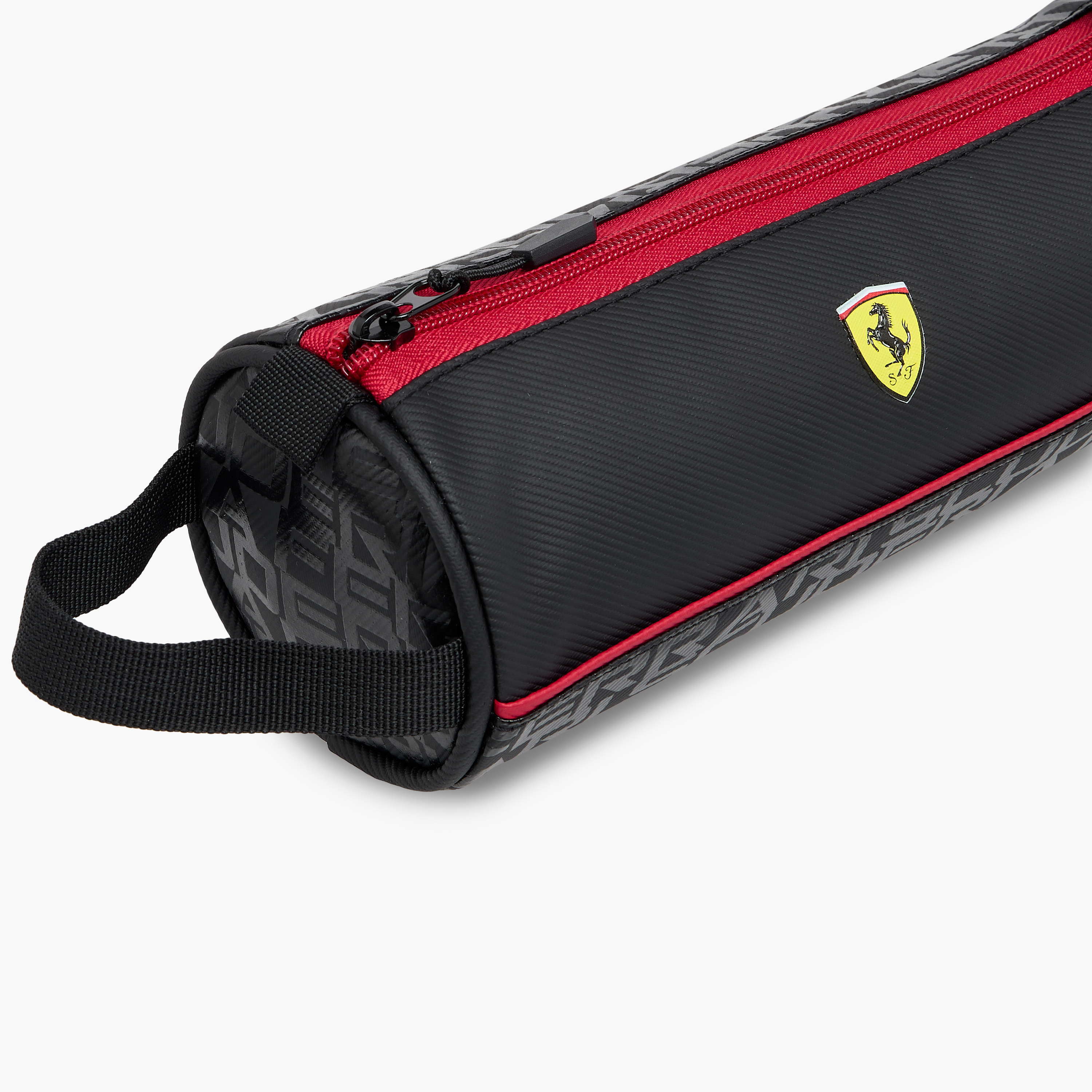 Ferrari Printed Pencil Pouch with Wrist Strap and Zip Closure-school-stationery-pencilcases-image-5