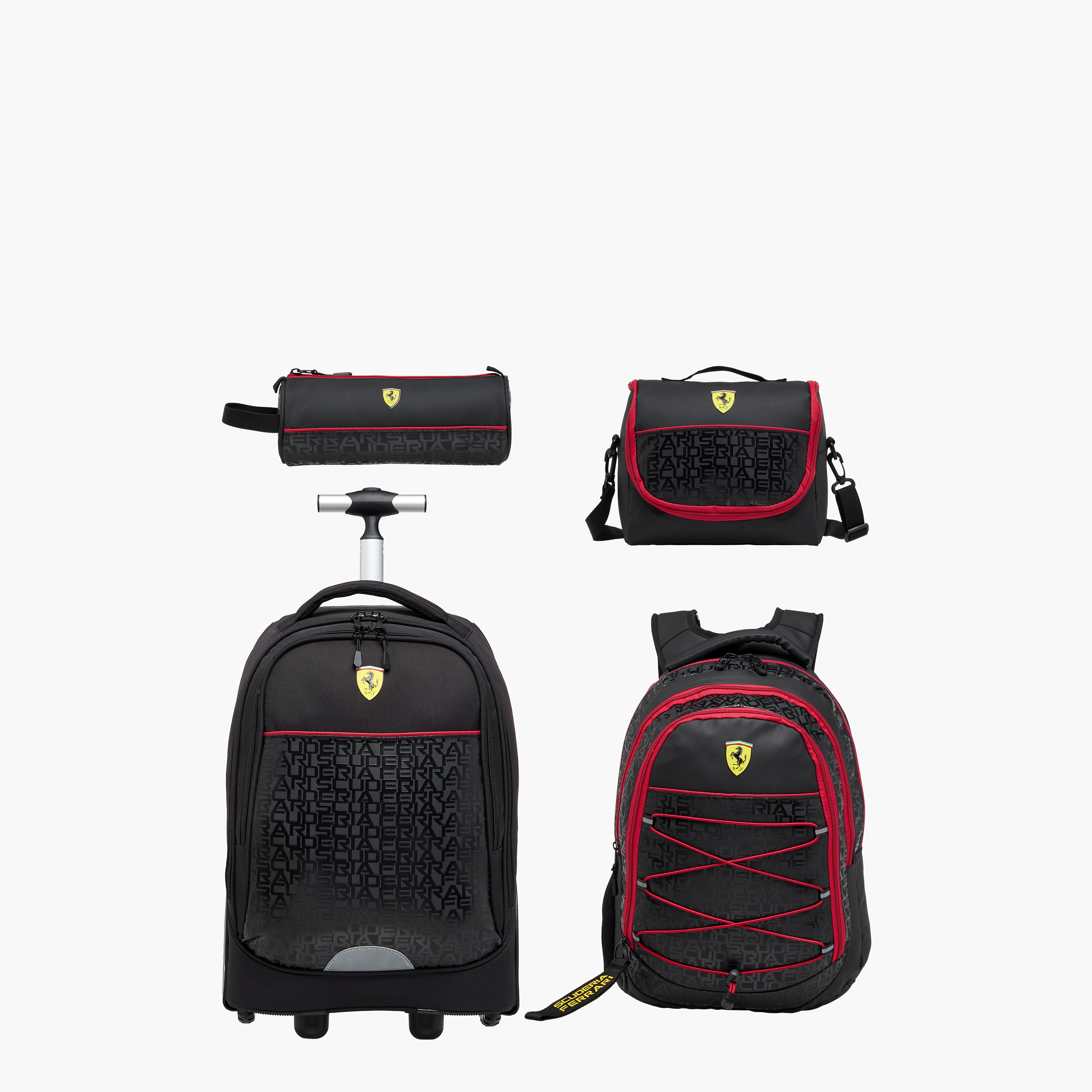 Ferrari Printed Pencil Pouch with Wrist Strap and Zip Closure-school-stationery-pencilcases-image-8