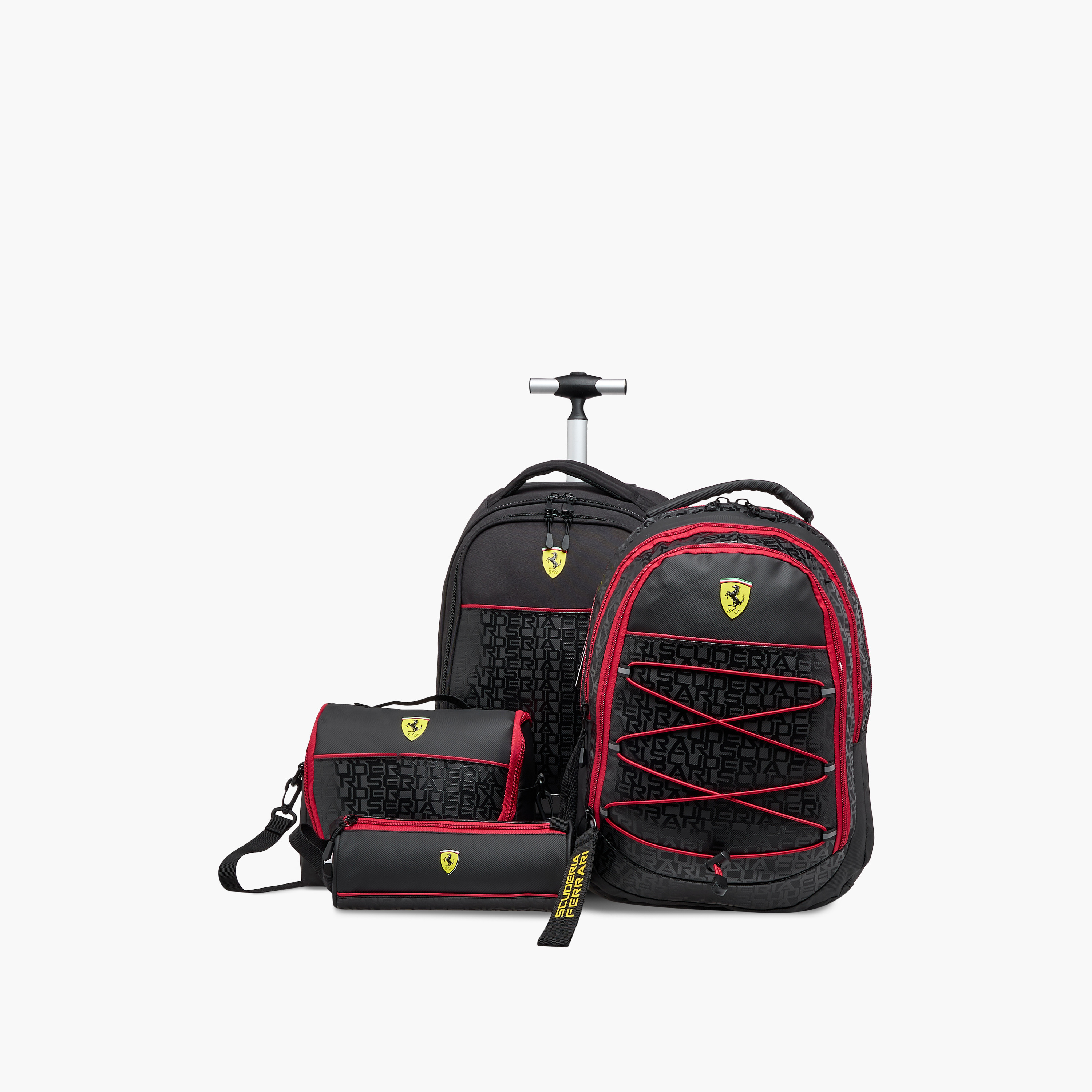 Ferrari Printed Pencil Pouch with Wrist Strap and Zip Closure-school-stationery-pencilcases-image-7