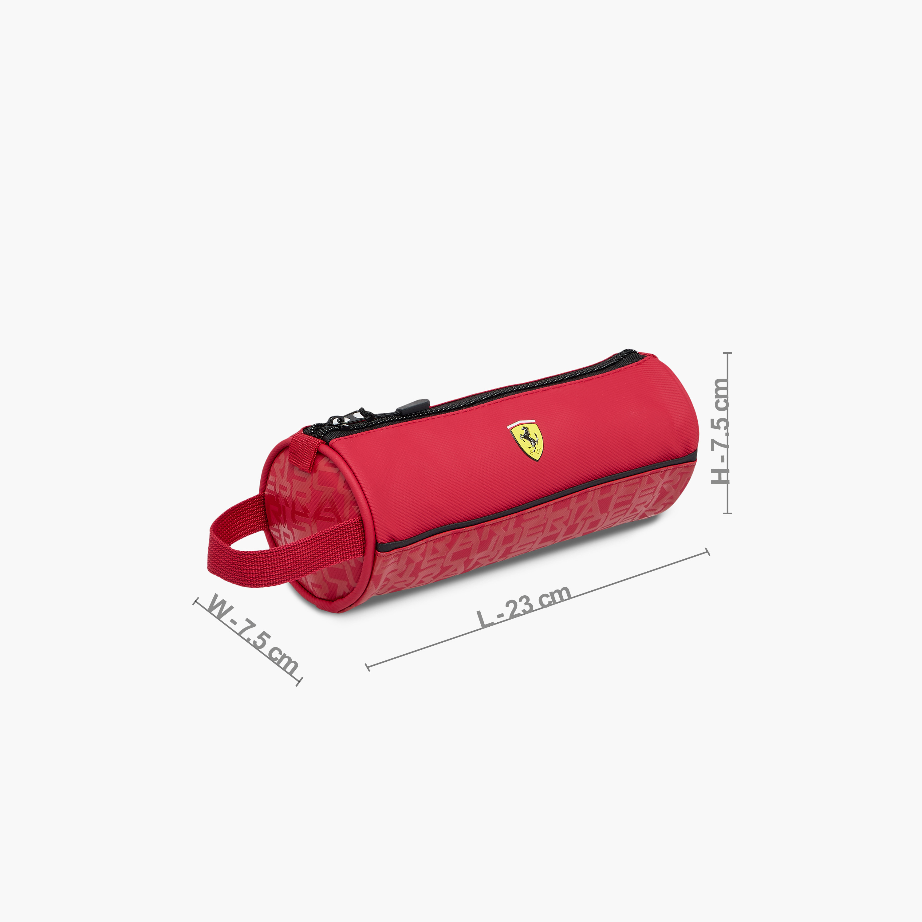 Ferrari Printed Pencil Pouch with Wrist Strap and Zip Closure-school-stationery-pencilcases-image-2