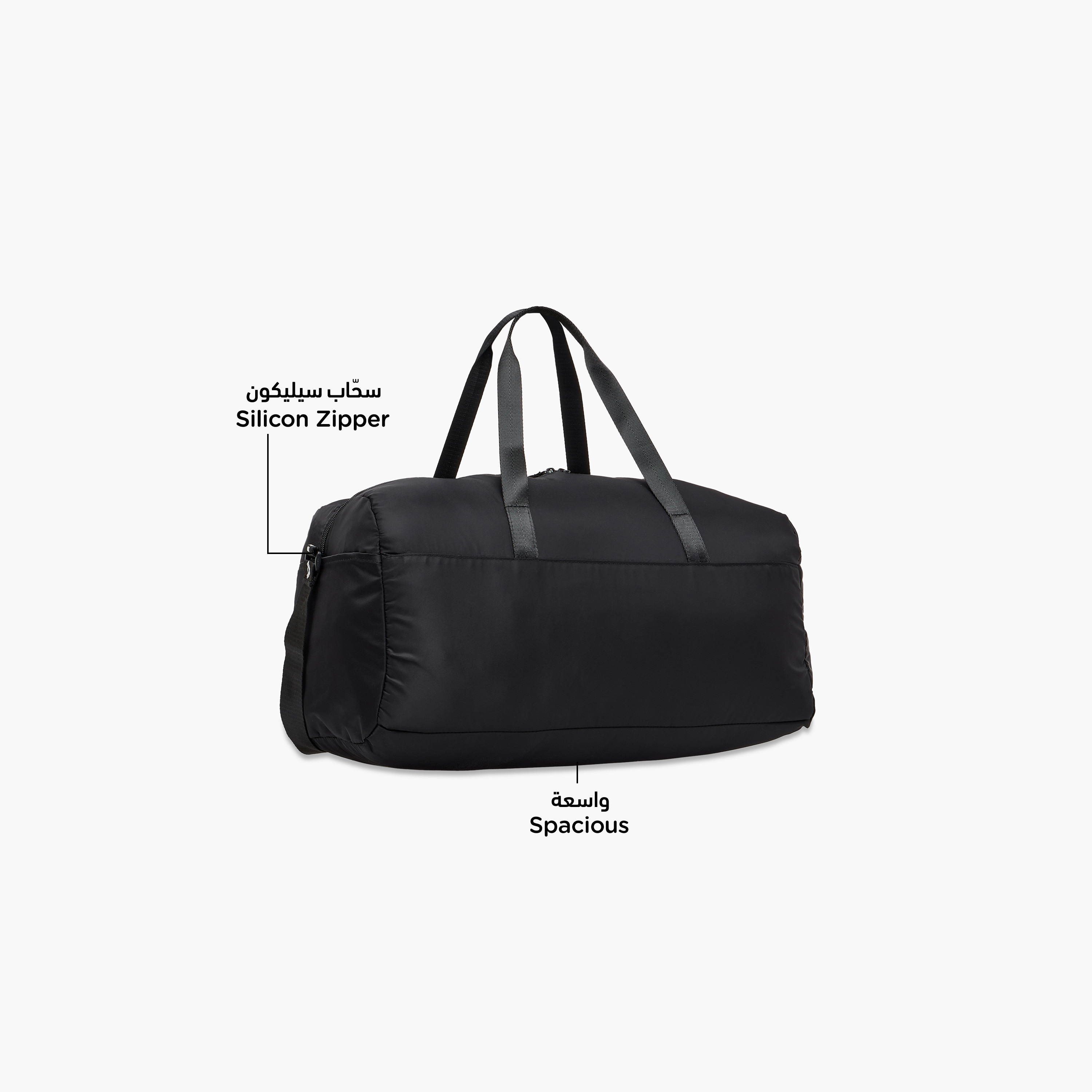 Ferrari Solid Duffle Bag with Detachable Strap and Zip Closure-travel-kidstrolleyandbags-image-6