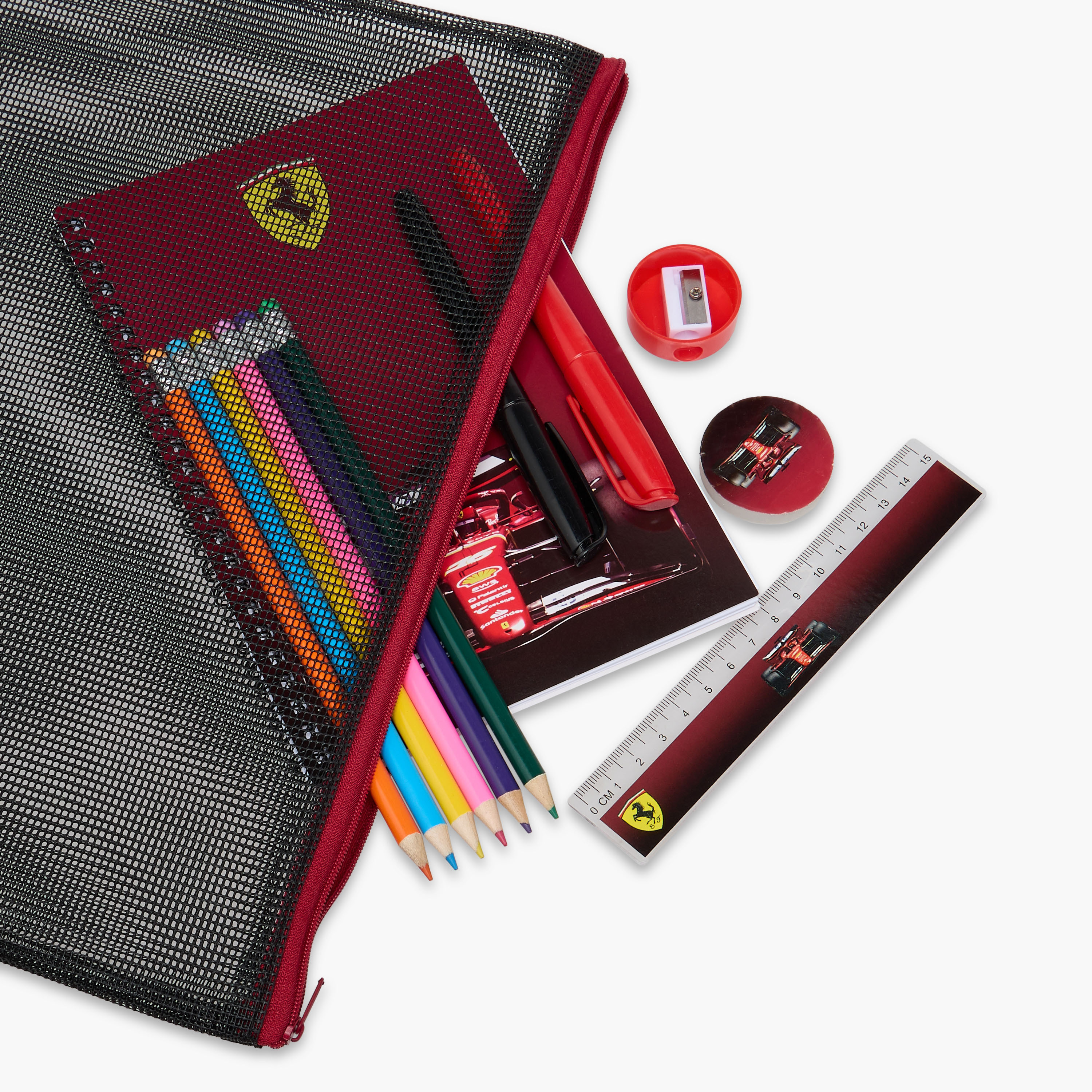 طقم قرطاسية متنوع 12 قطعة من فيراري-school-stationery-sets-image-1