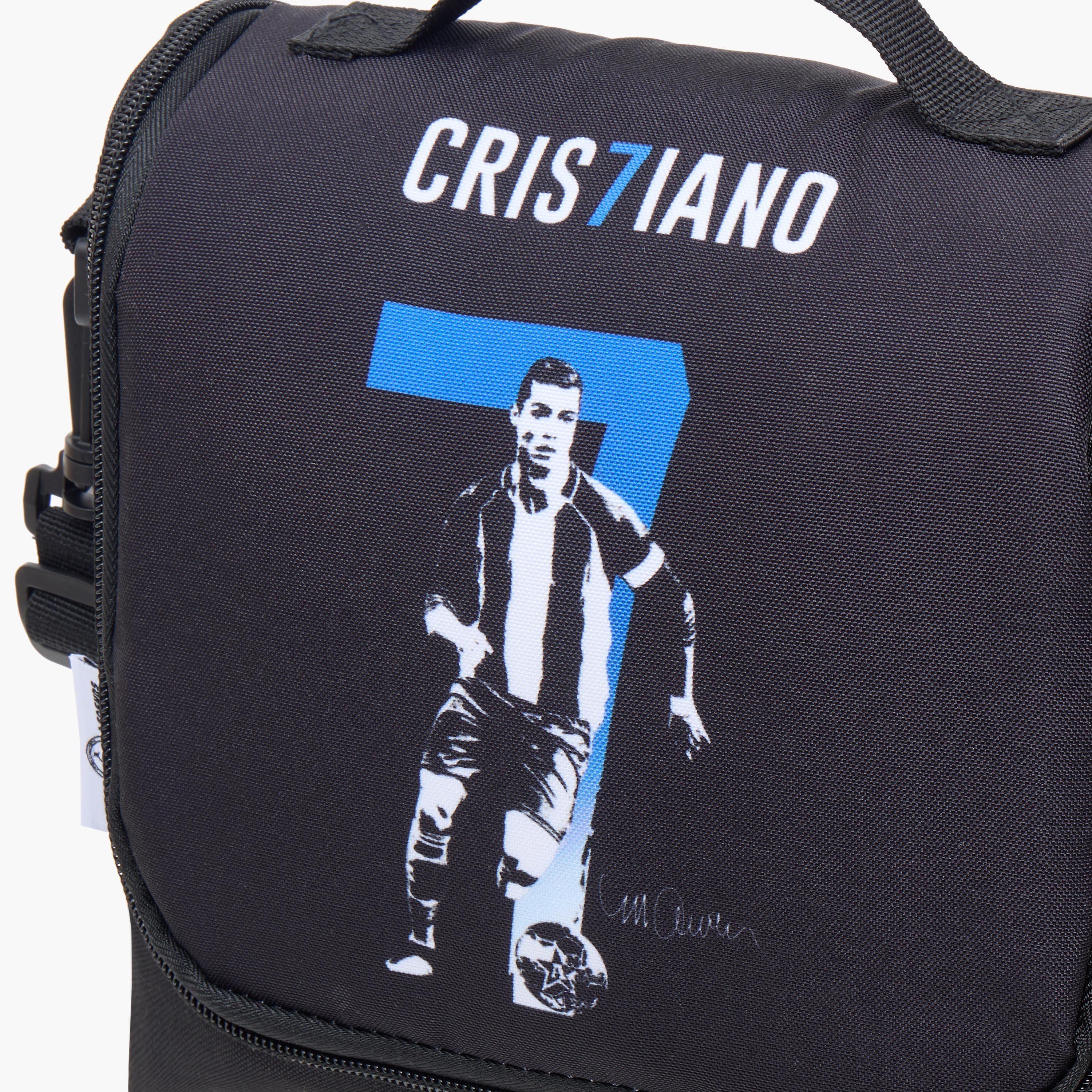 Cristiano Ronaldo Print Lunch Bag with Zip Closure-school-lunchessentials-lunchbags-image-5