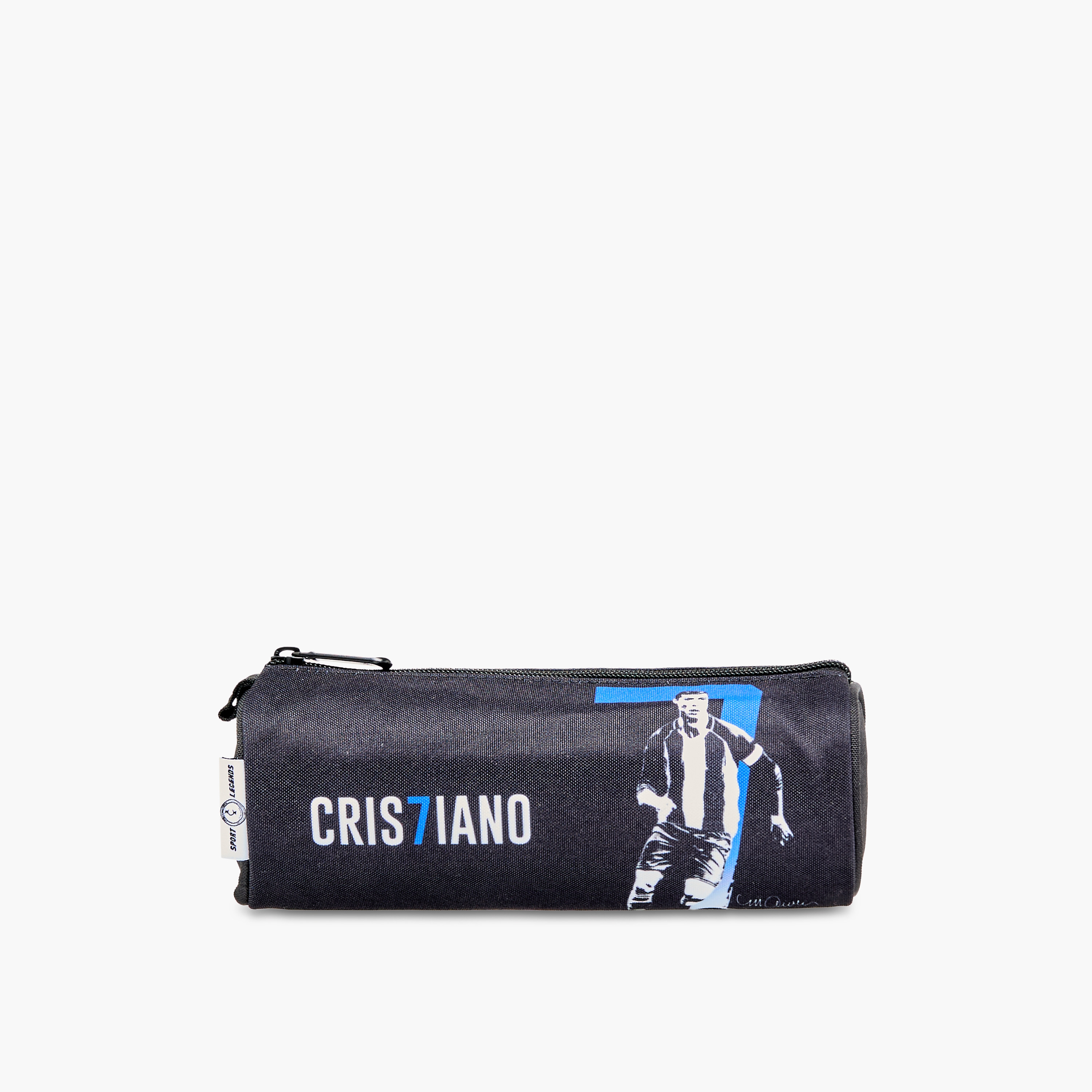 Cristiano Print Pencil Pouch with Zip Closure-school-stationery-pencilcases-image-1