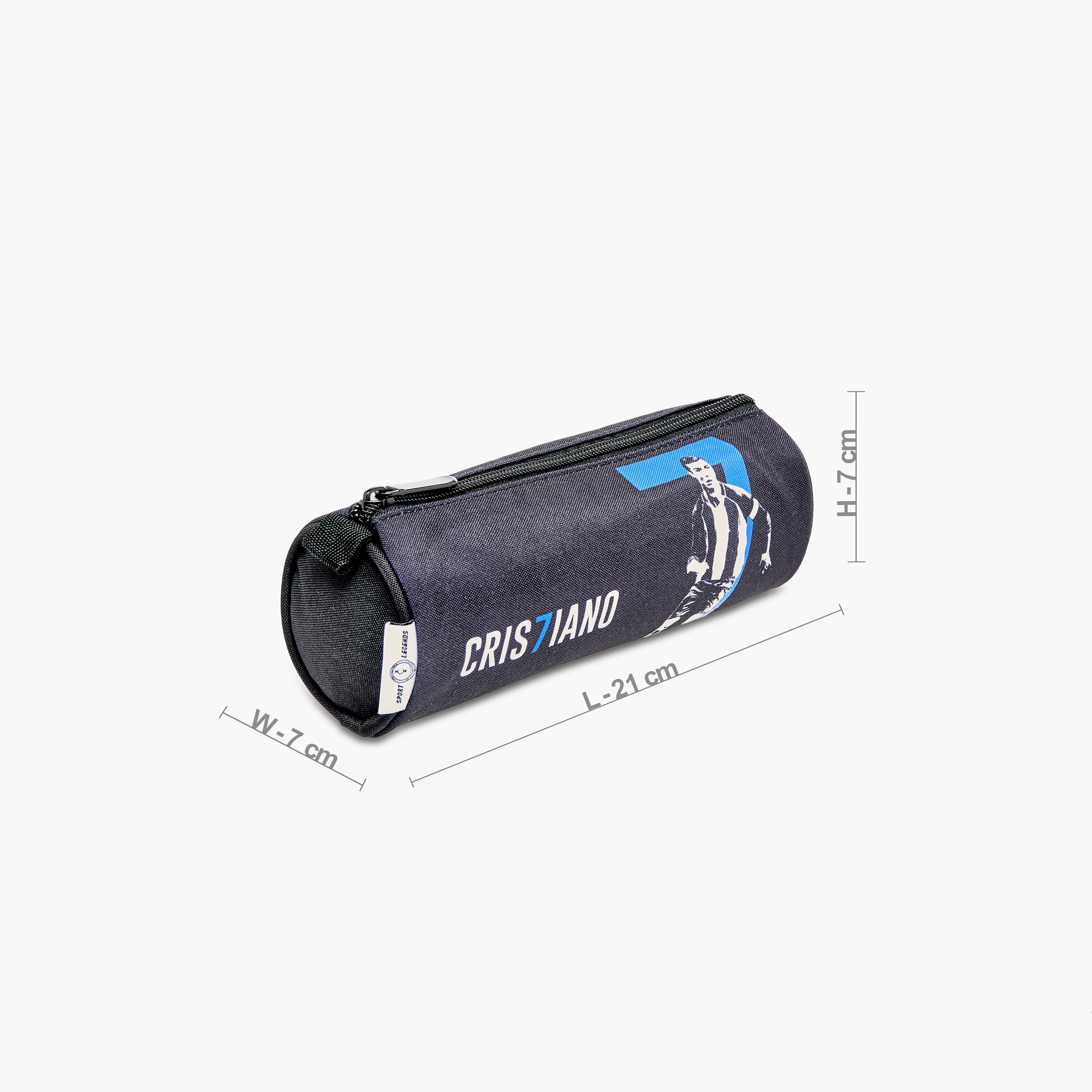 Cristiano Print Pencil Pouch with Zip Closure-school-stationery-pencilcases-image-2