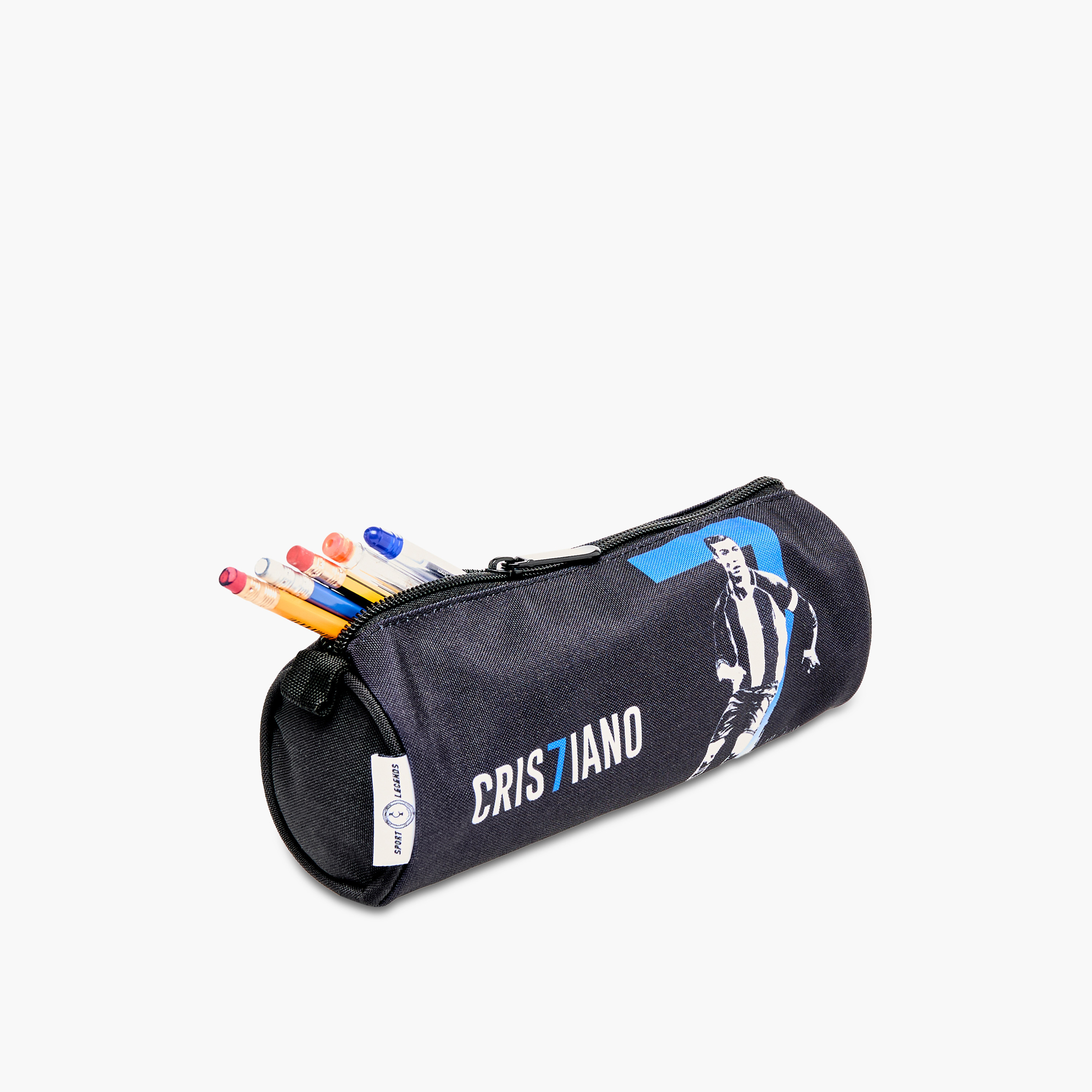 Cristiano Print Pencil Pouch with Zip Closure-school-stationery-pencilcases-image-6