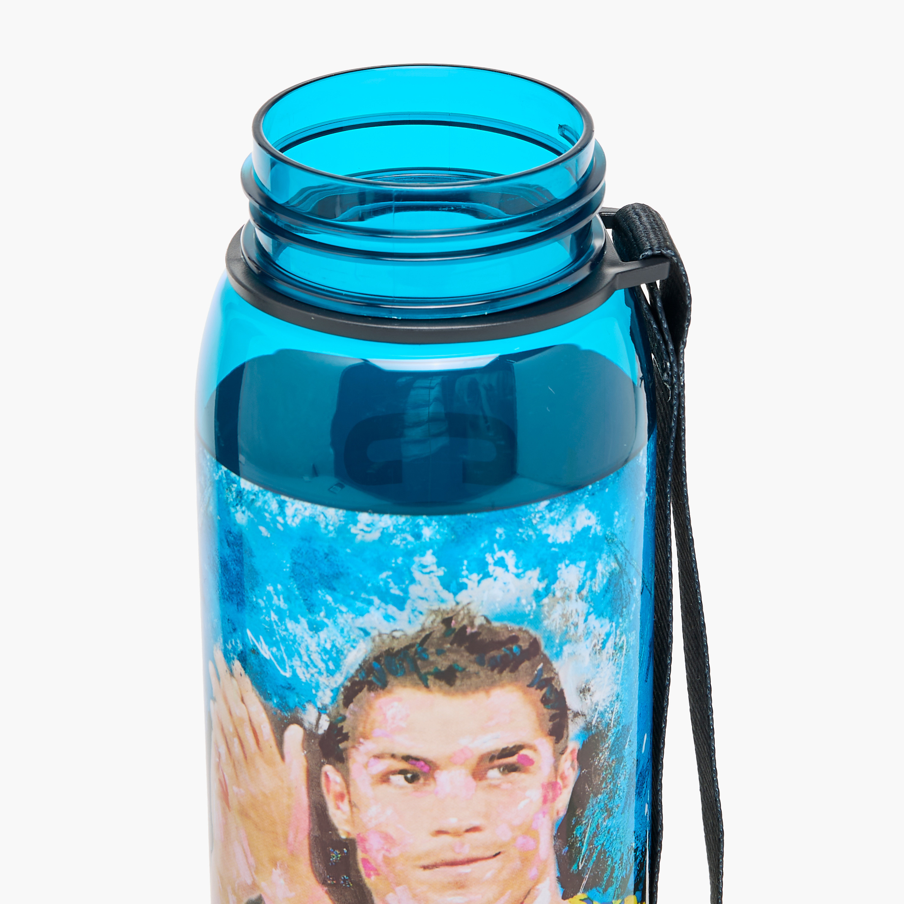 Cristiano Ronaldo Print Water Bottle - 1 L-school-waterbottles-image-6